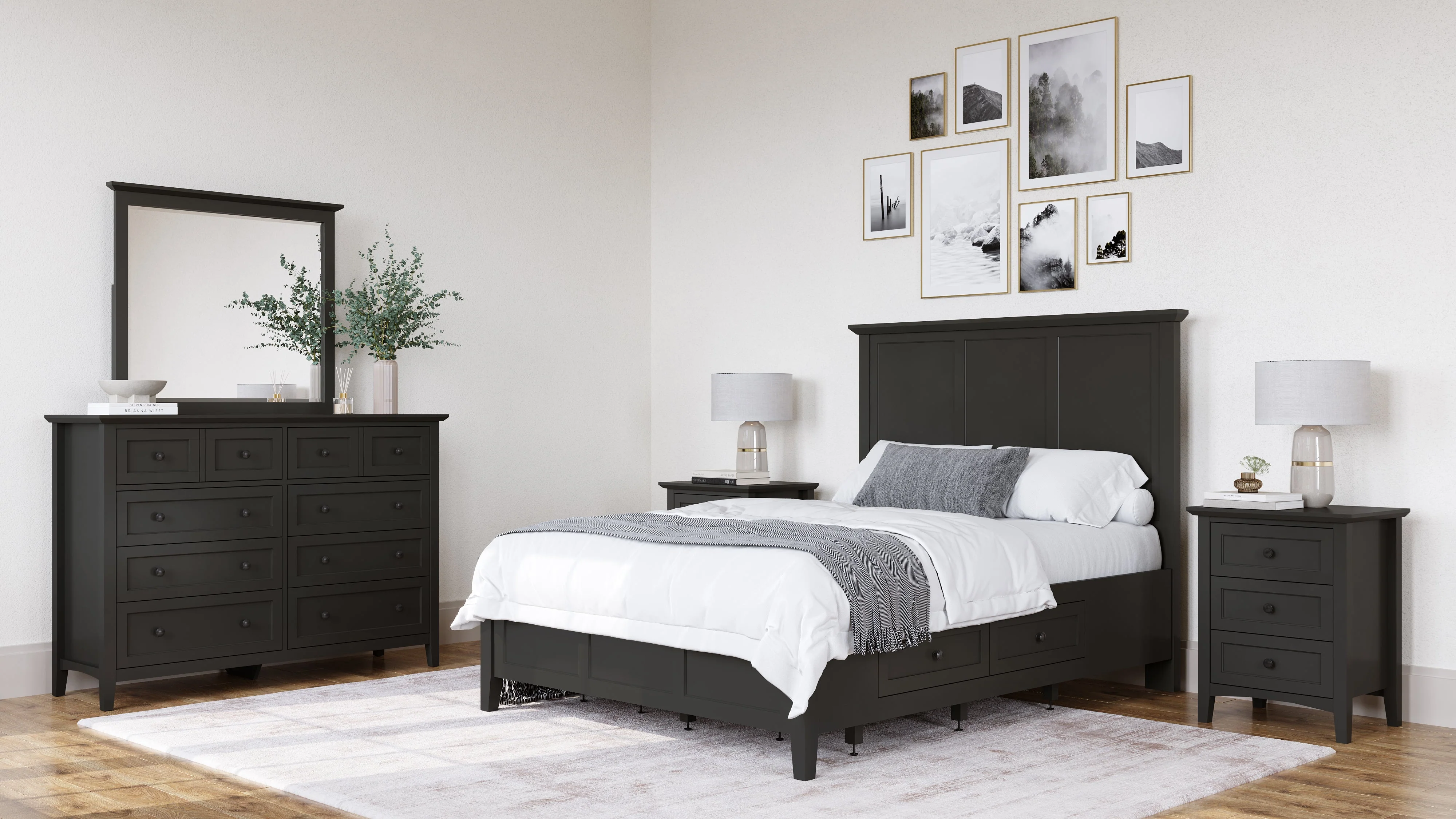 Grace Eight Drawer Dresser in Raven Black - Image 7