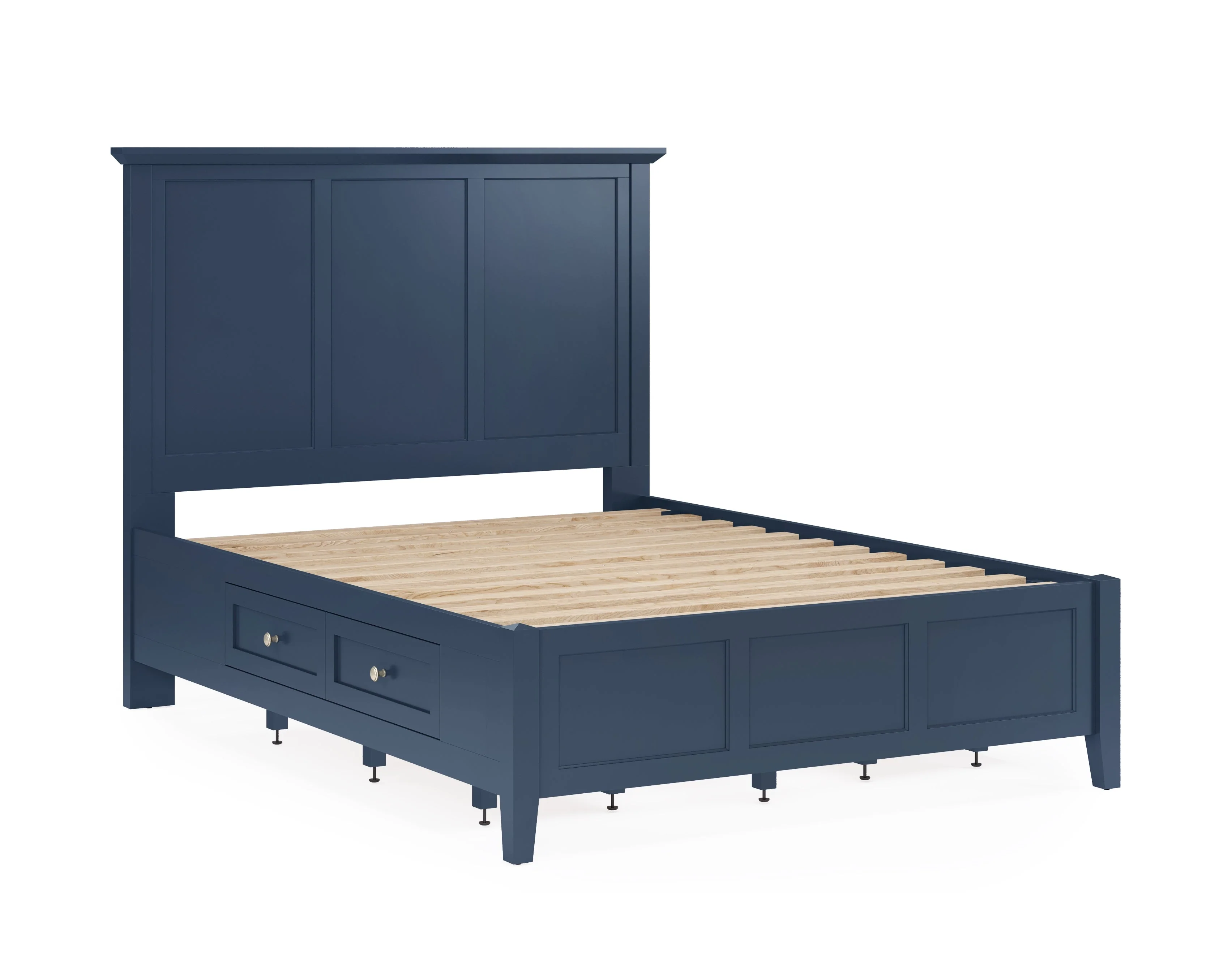 Grace Four Drawer California King Platform Storage Bed in Blueberry - Image 7