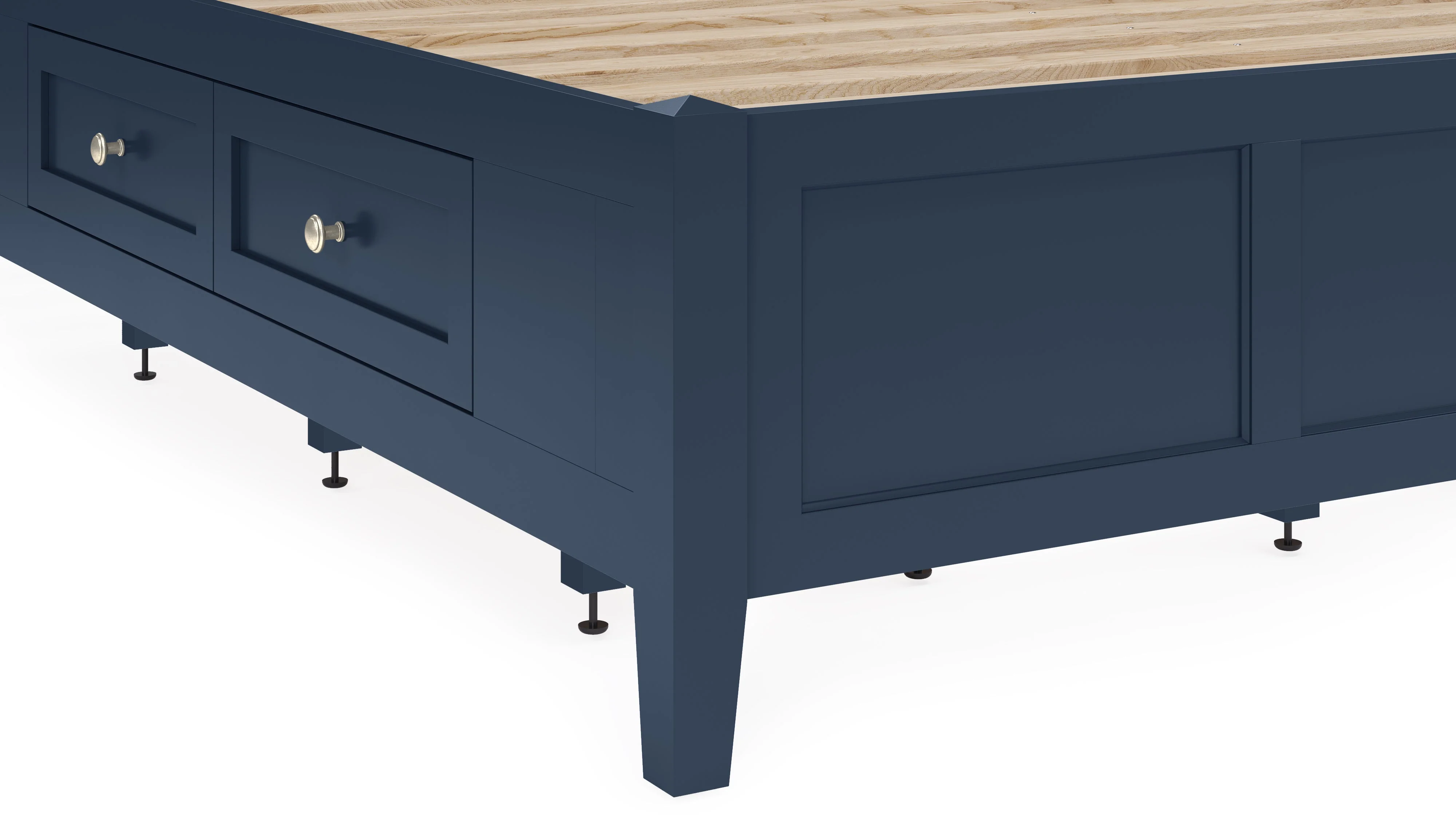 Grace Four Drawer Full Platform Storage Bed in Blueberry - Image 5