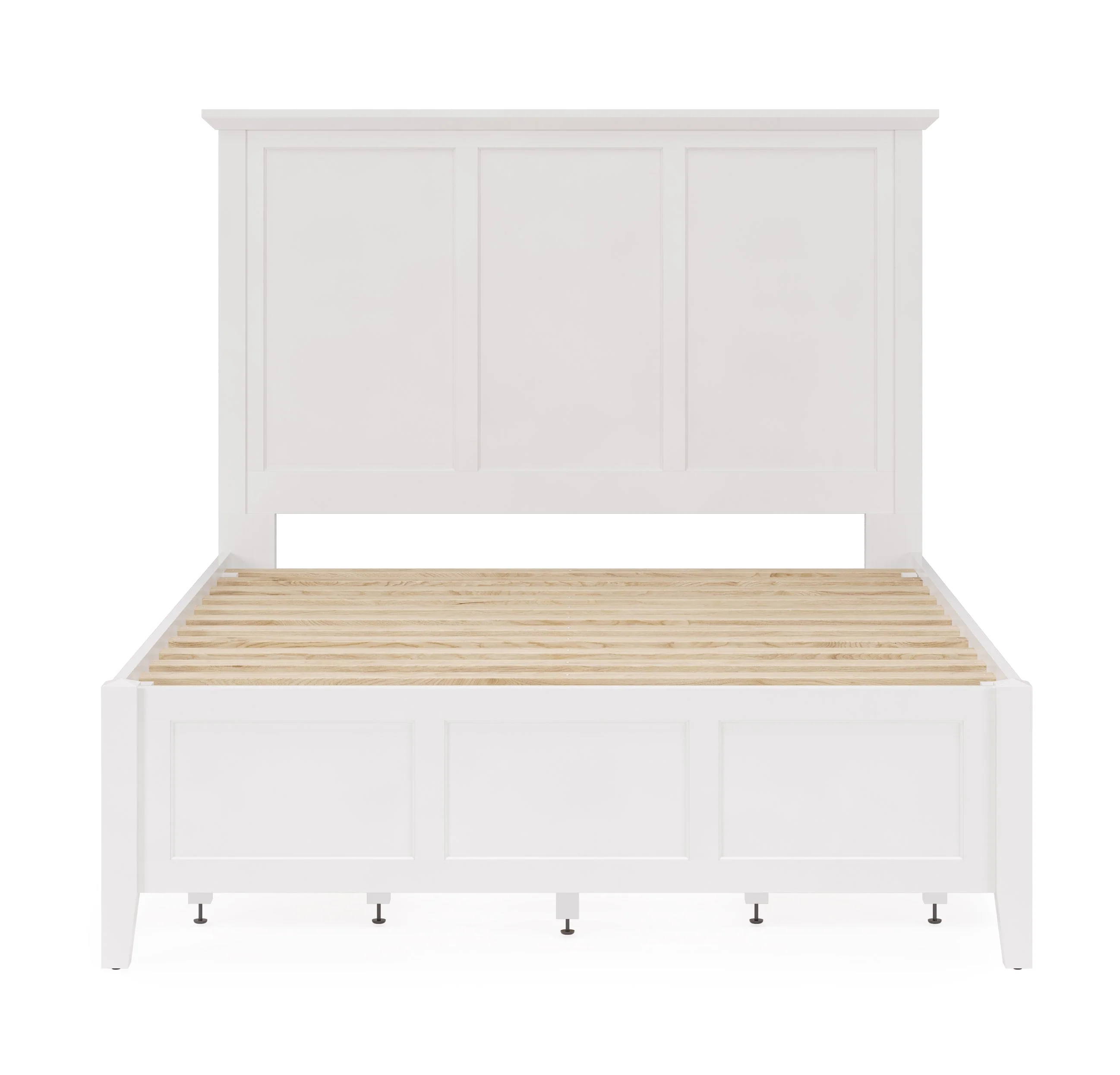 Grace Four Drawer Queen Platform Storage Bed in Snowfall White - Image 11