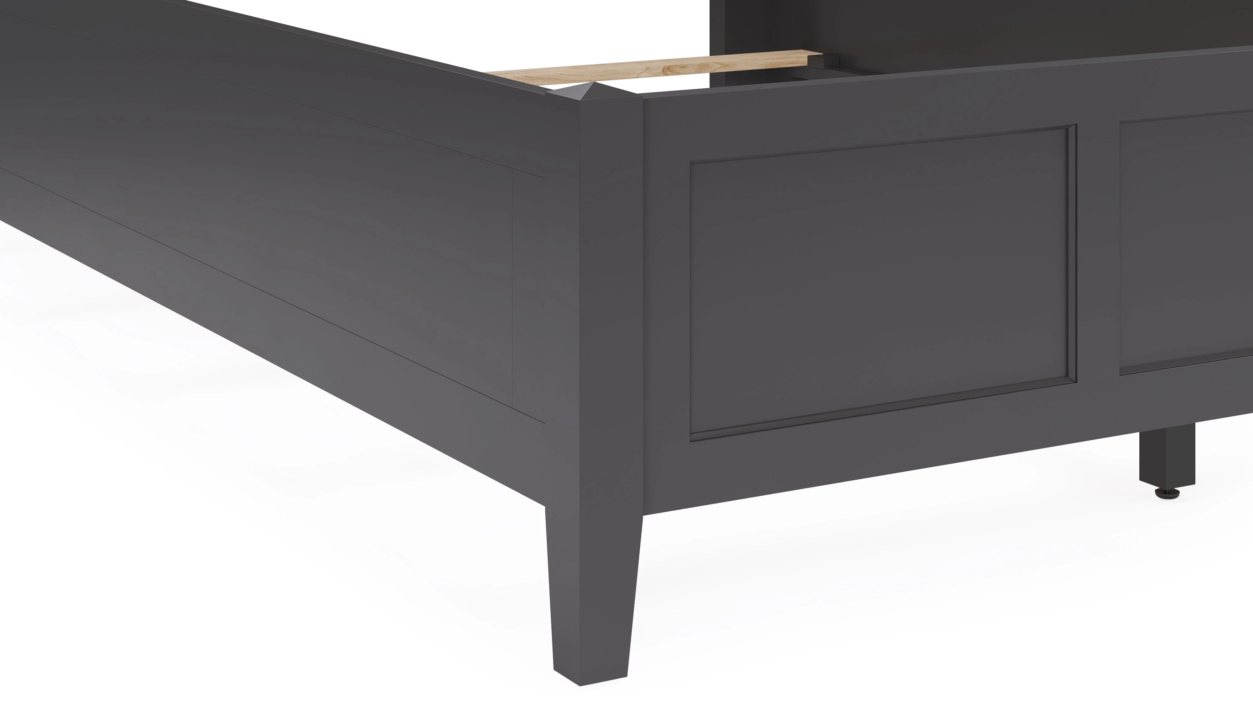 Grace Three California King Panel Bed in Raven Black - Image 8