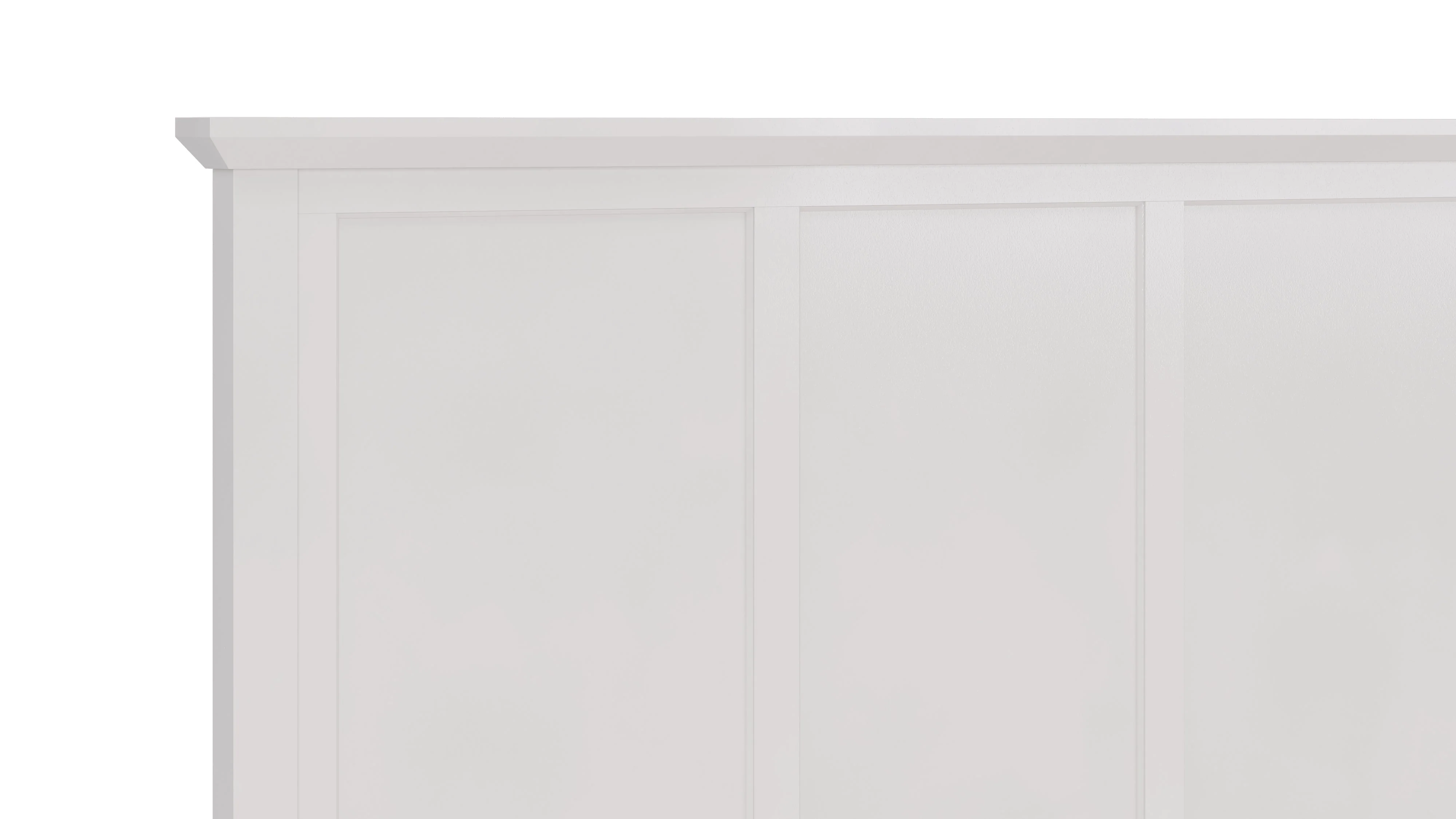 Grace Three California King Panel Bed in Snowfall White - Image 10