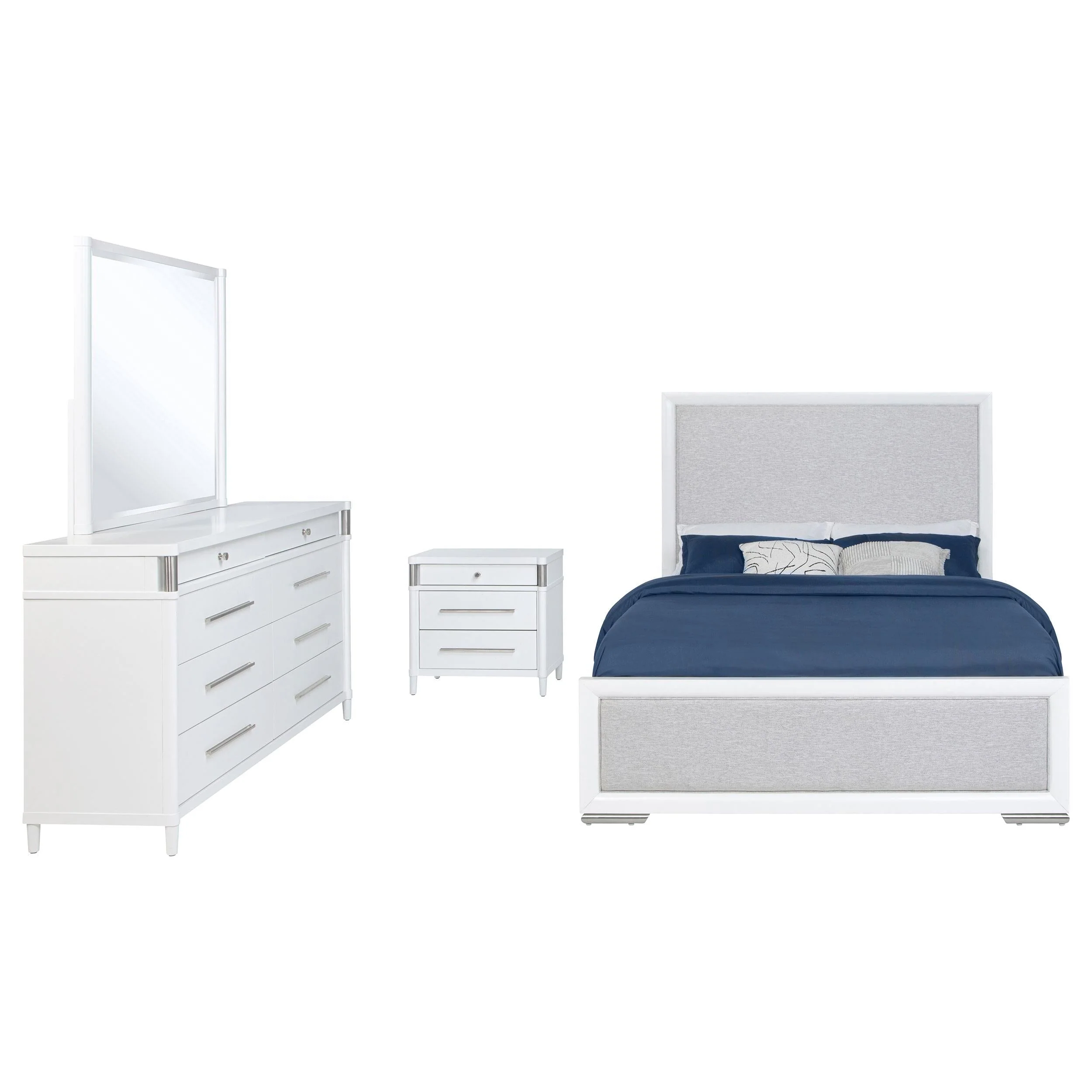 Gracemont White 4-Piece Queen Bedroom Set - Image 2