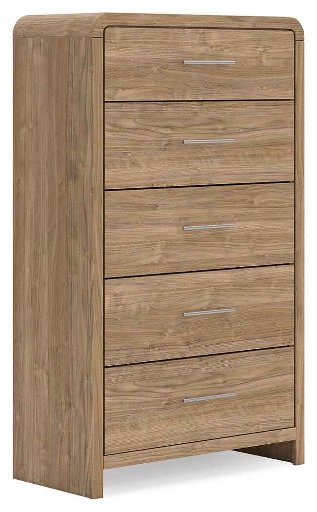 Gramburg Warm Natural Brown Chest of Drawers - Image 2