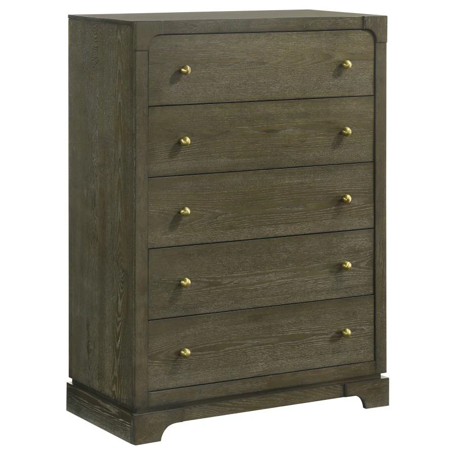 Gran Park Dark Cocoa 5-piece Queen Bedroom Set - Image 9