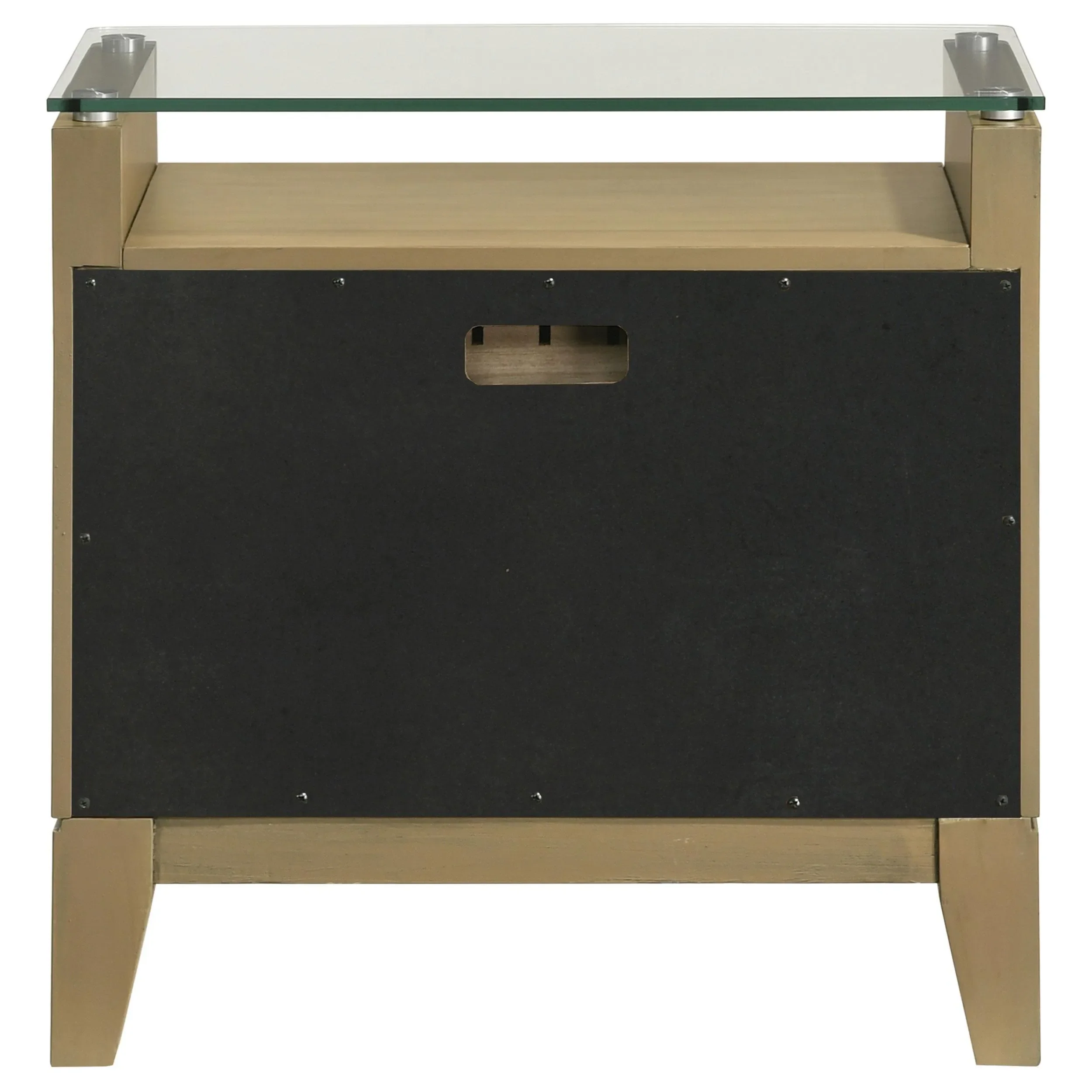 Granada Natural Pine 2-drawer Glass Top Nightstand - Image 7