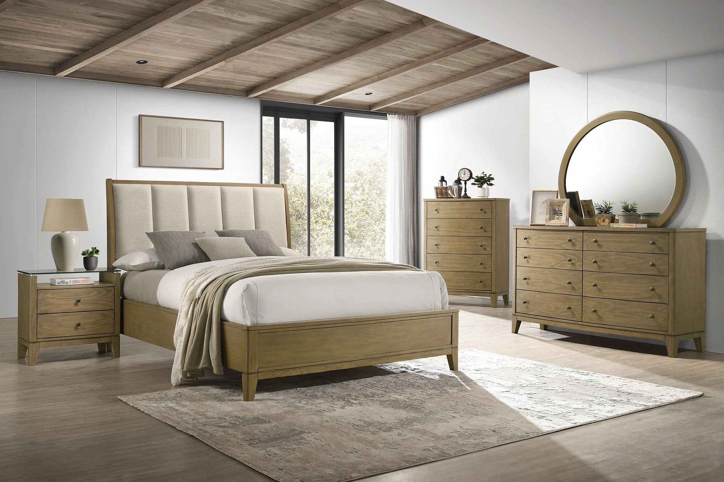 Granada Natural Pine Dresser Mirror - Image 4