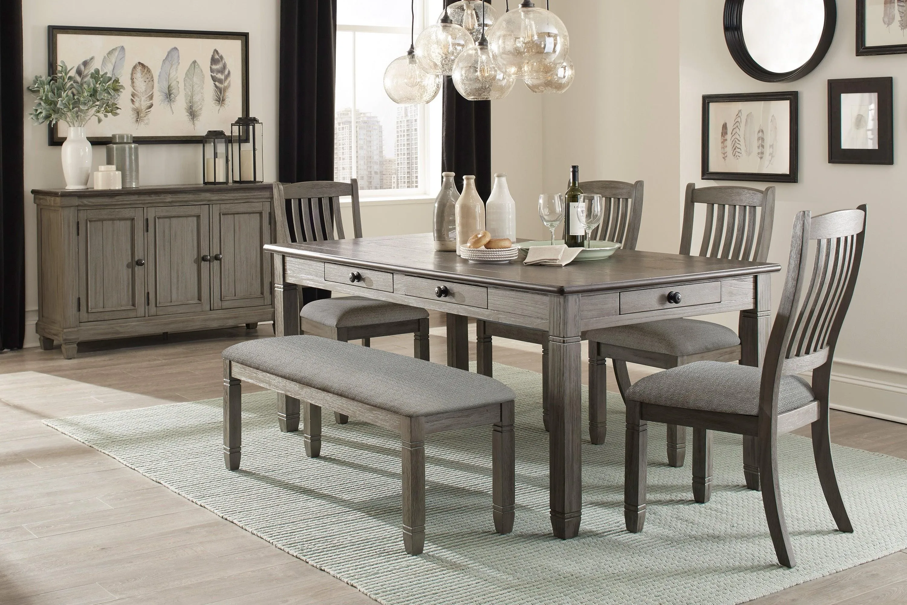 Granby Antique Gray Server - Image 2