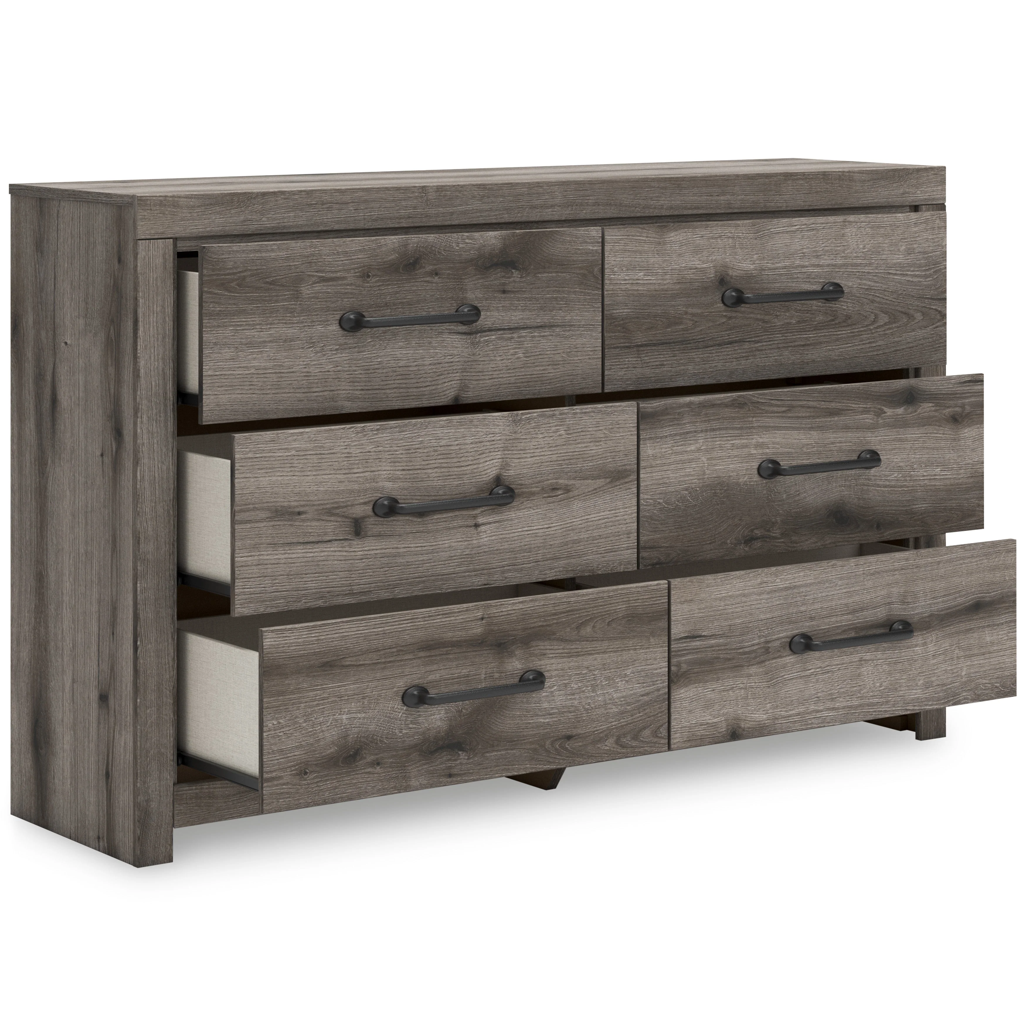 Graystorm Brown Gray Storage Panel Bedroom Set with 4 Side Drawers - Image 14