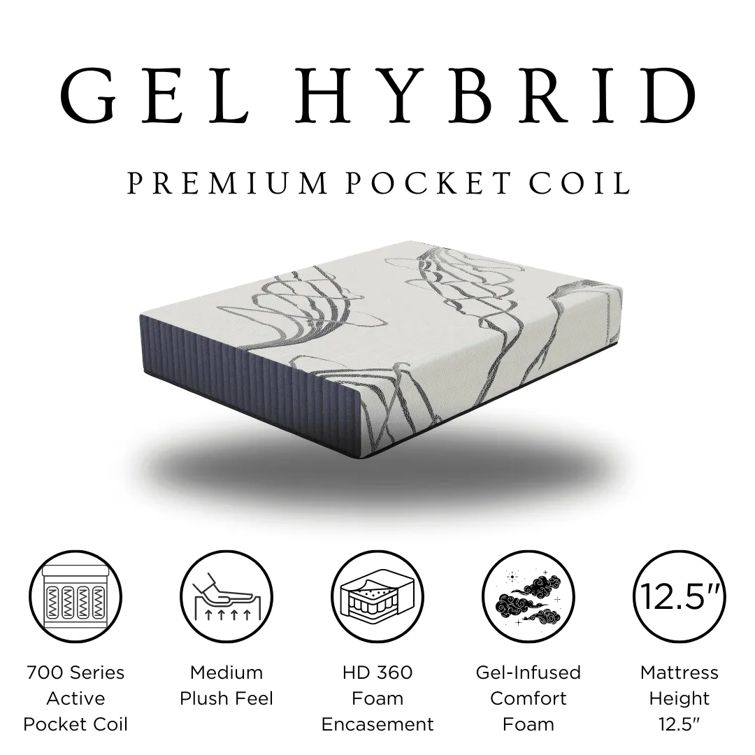 Great Value Gel Hybrid 12.5" Queen Mattress - Image 3
