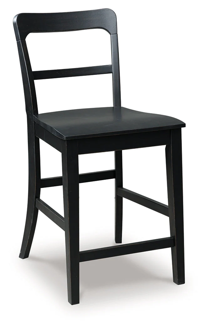 Greddinton Black Barstool (Set of 2) - Image 2