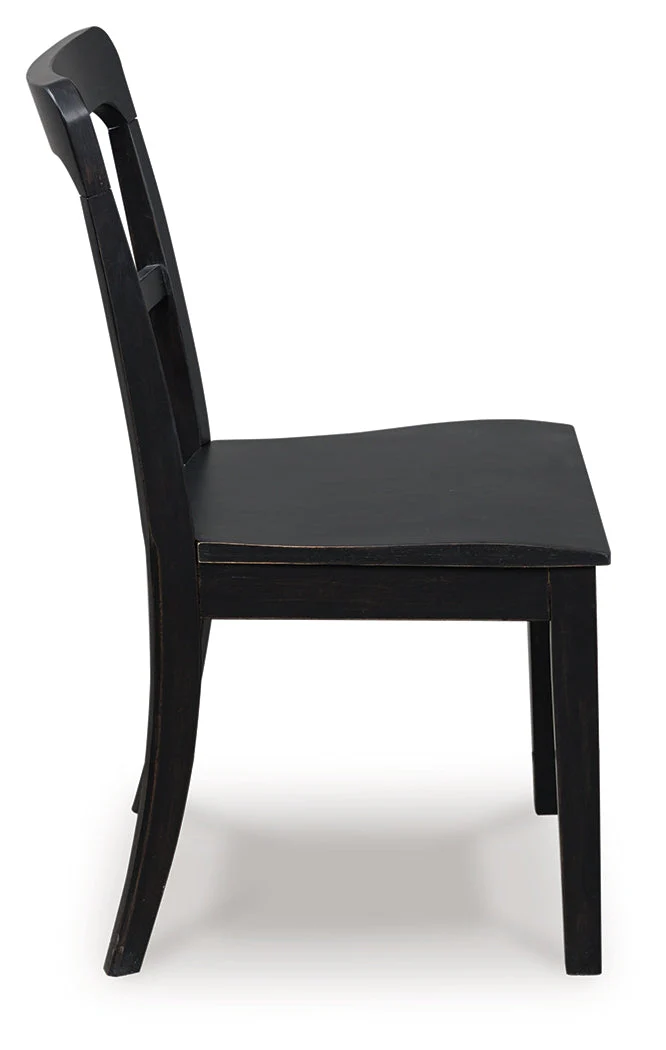 Greddinton Black Dining Upholstered Side Chair (Set of 2) - Image 4