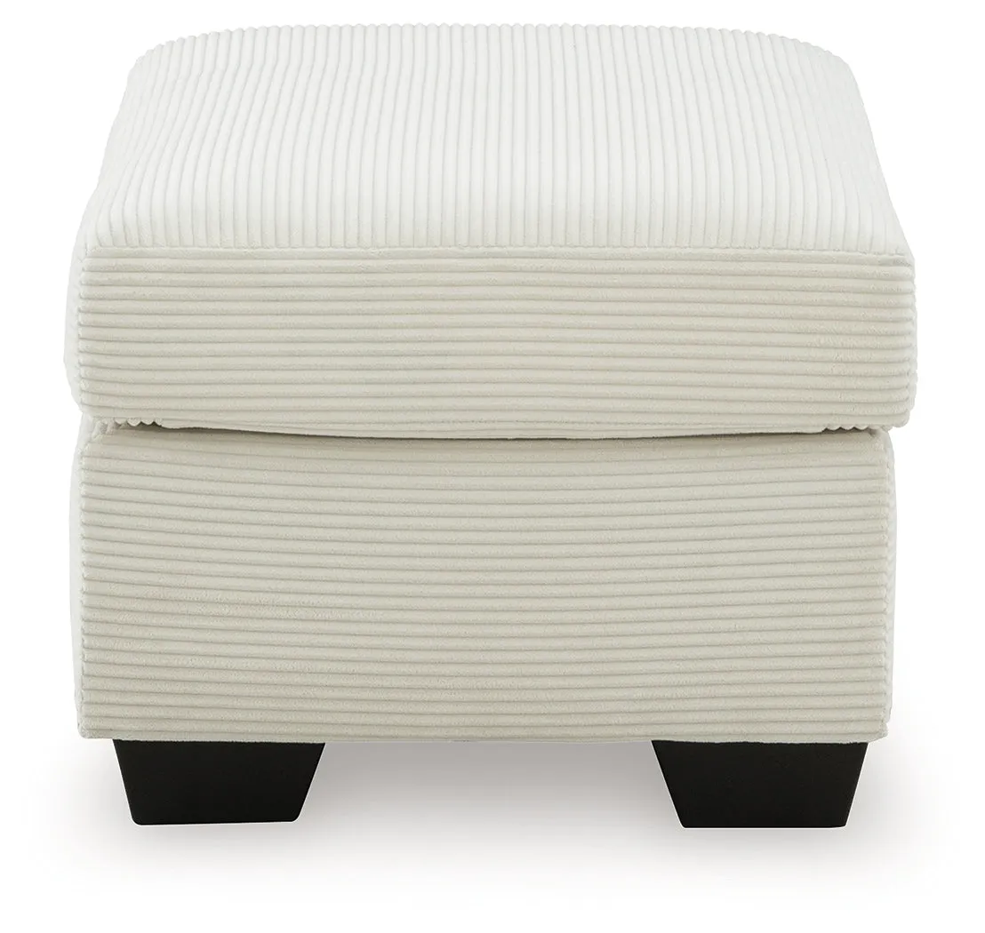 Greenbriar Ivory Ottoman - Image 4