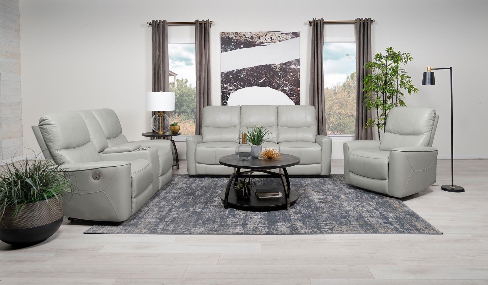 Greenfield Ivory Upholstered Power Recliner Chair - Image 10