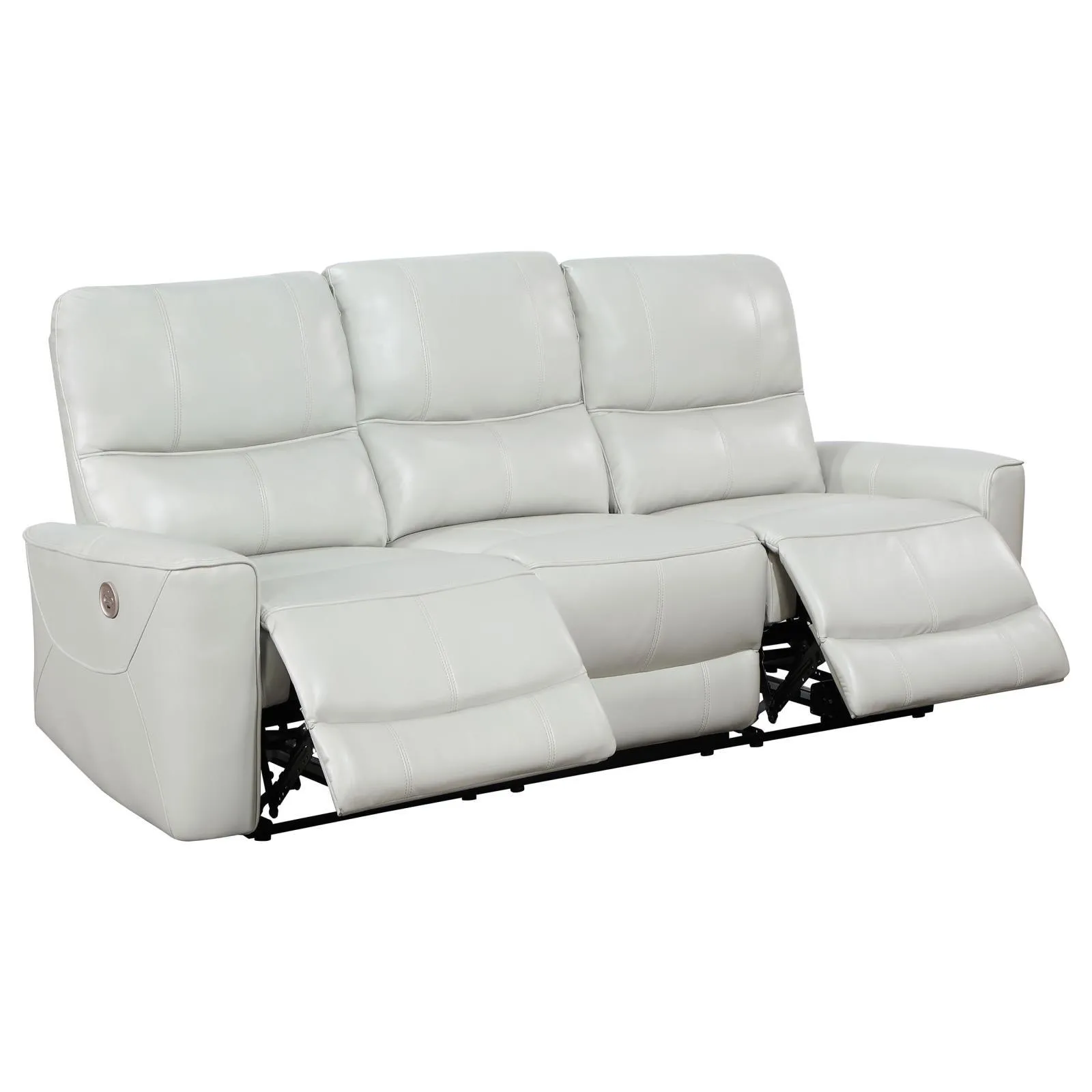 Greenfield Upholstered Power Reclining Sofa Dove Grey - Image 3