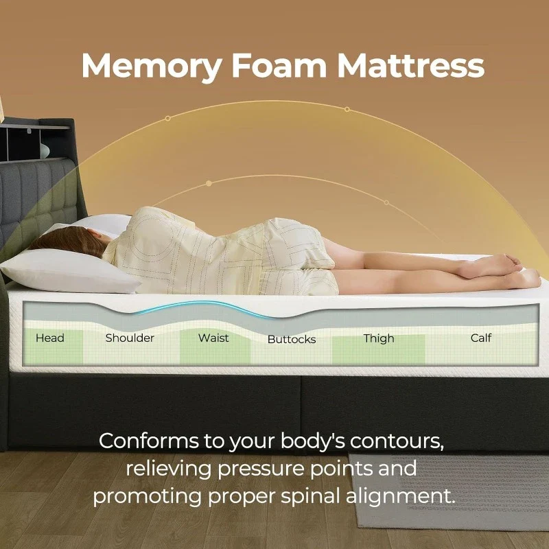 Greenstell Twin Size Gel 8inch Memory Foam - Image 2