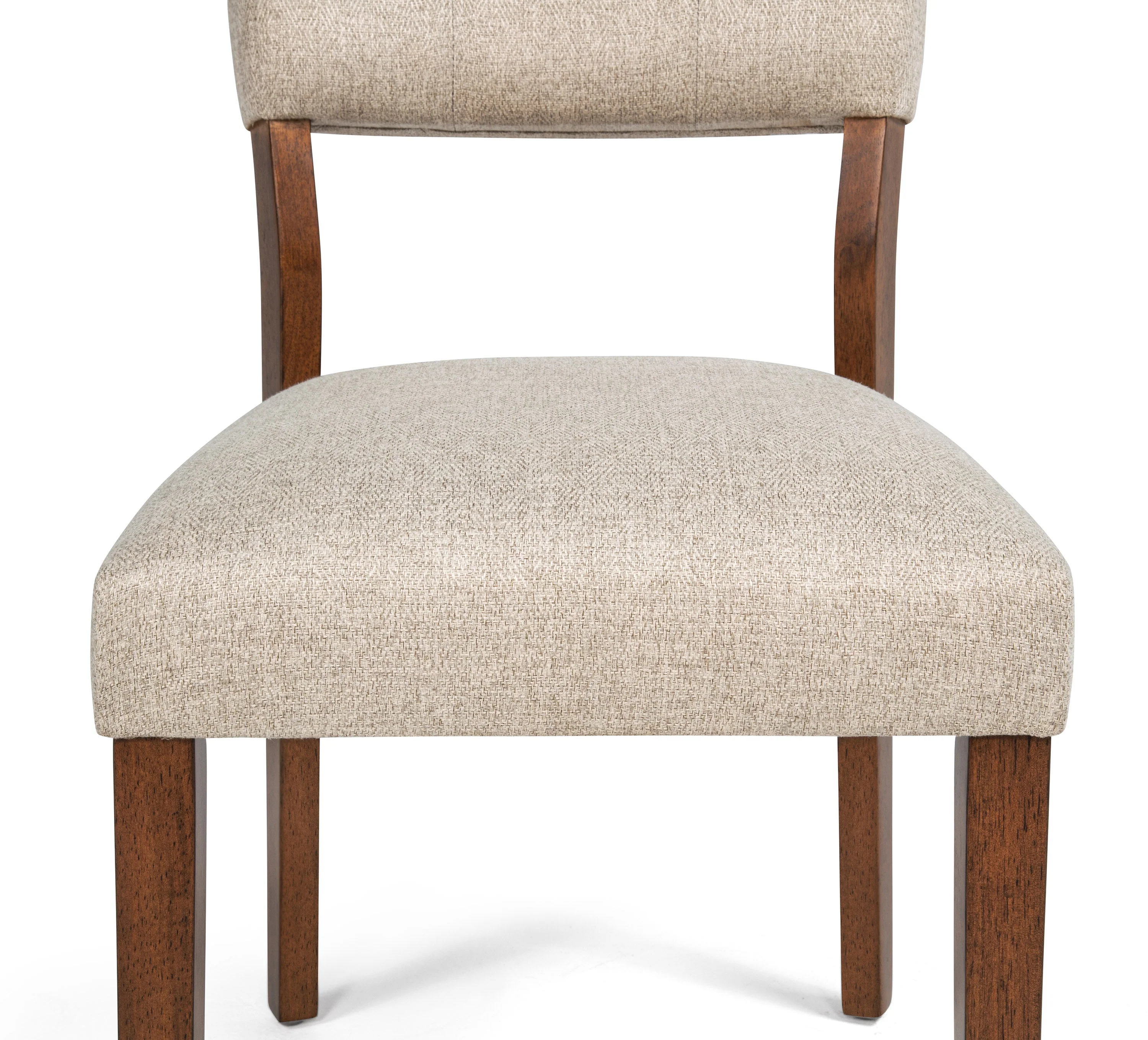 Gregory Beige and Brown Dining Side Chair, Set of 2 - Image 2