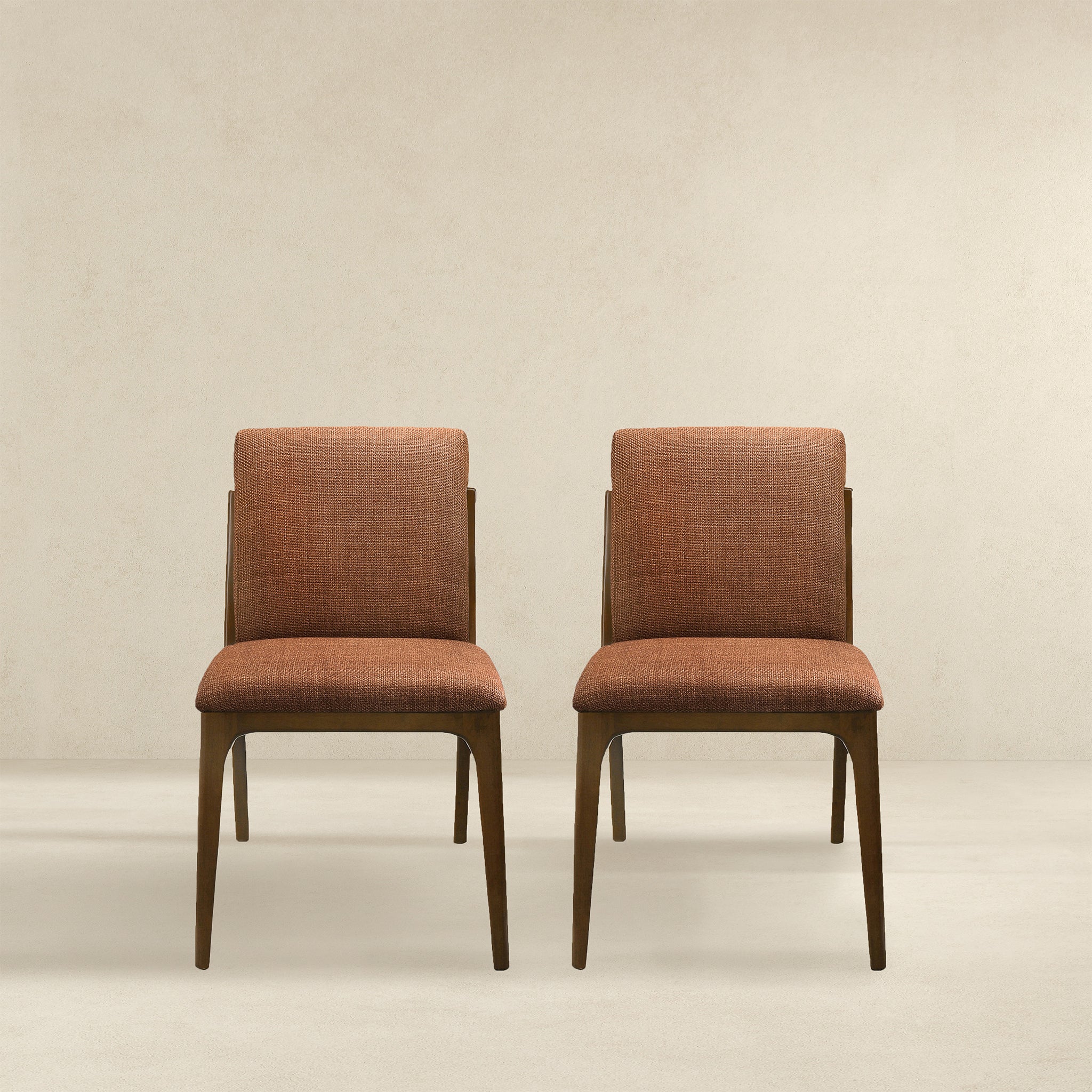 Grivelle Orange Fabric Dining Chair (Set Of 2) - Image 4