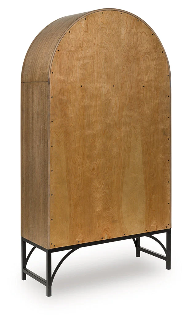 Gwenwich Natural/Black Accent Cabinet - Image 4