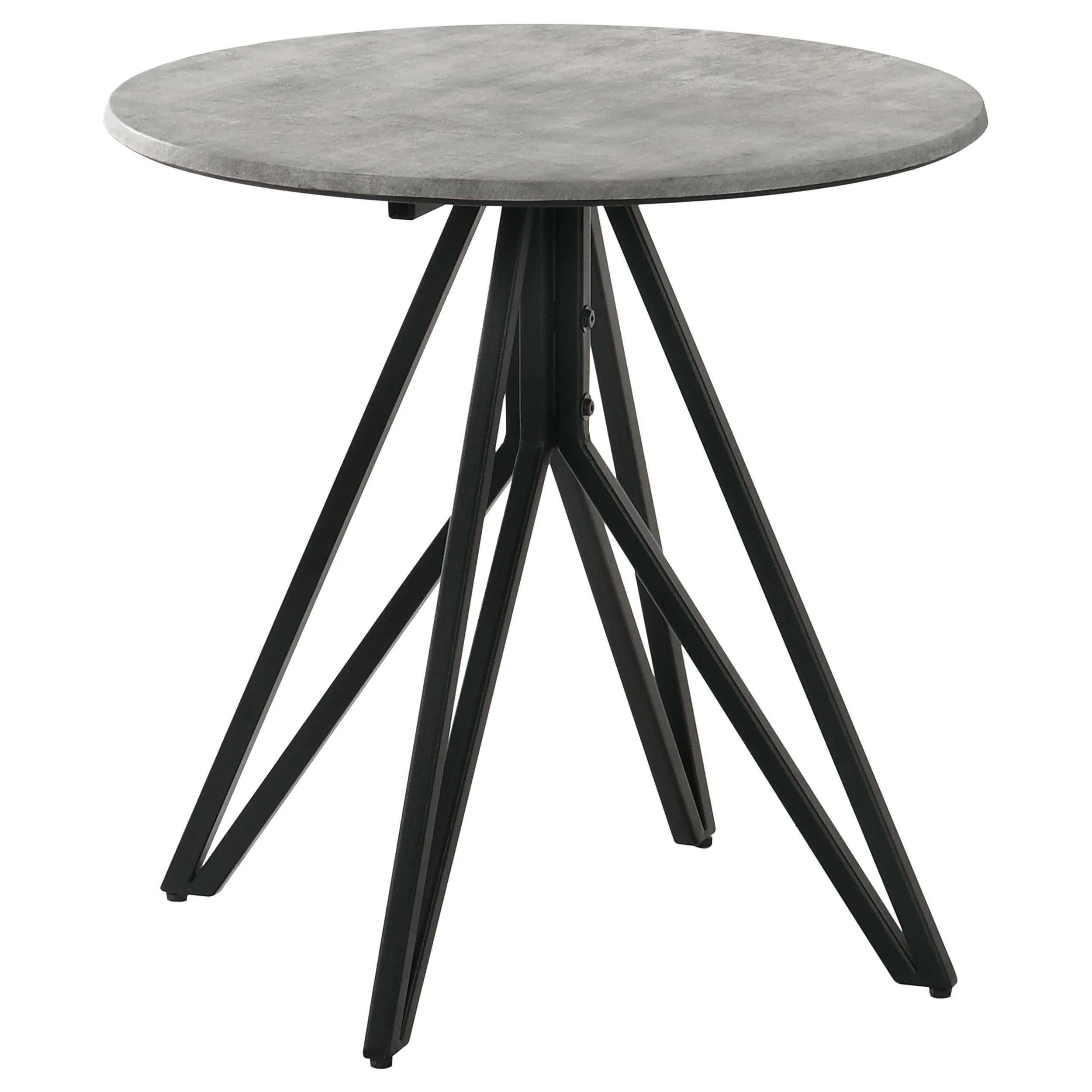 Hadi Cement 3-Piece Round Coffee and End Table Set - Image 3