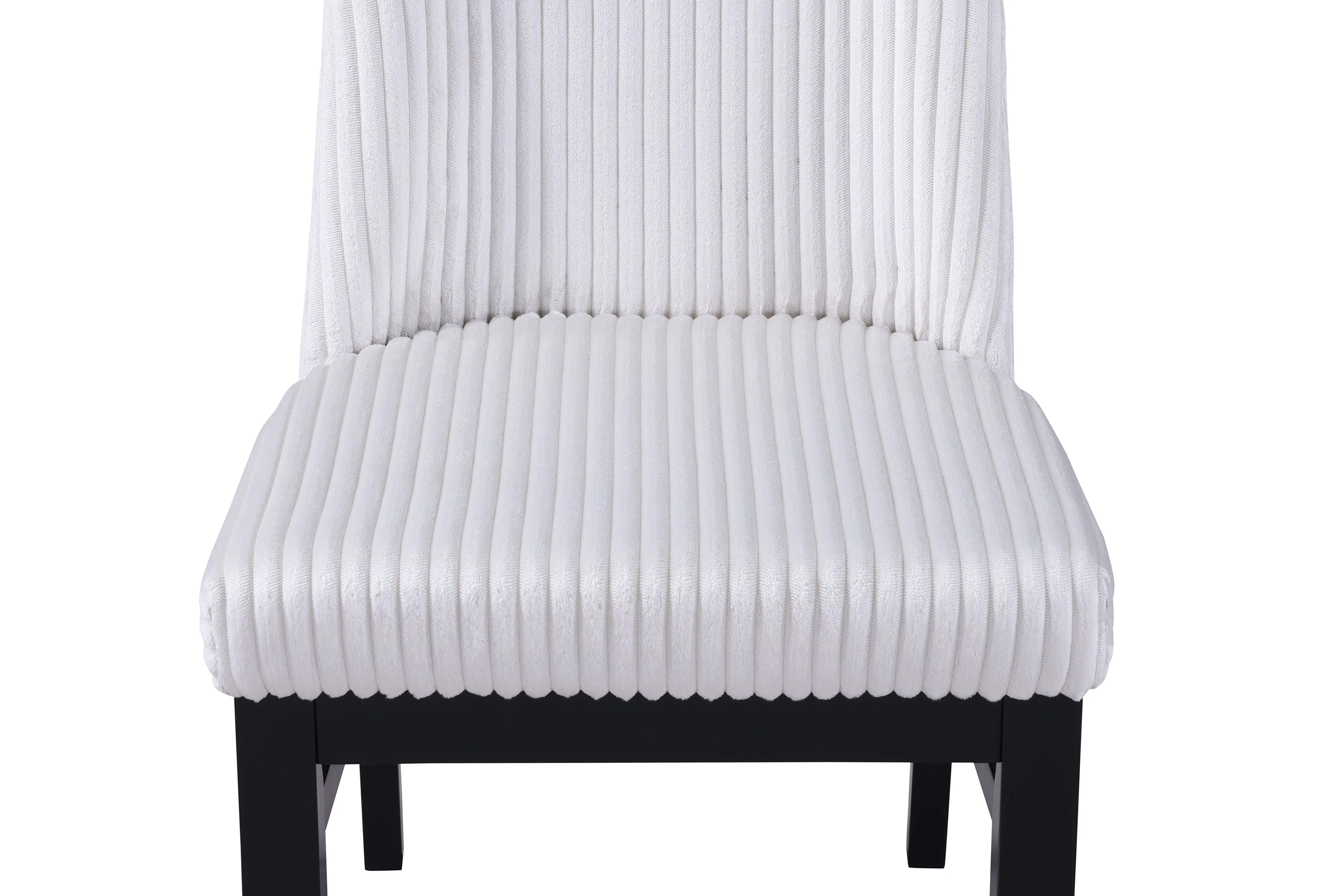 Hadley Black and White Faux Marble Top Round Dining Set - Image 5