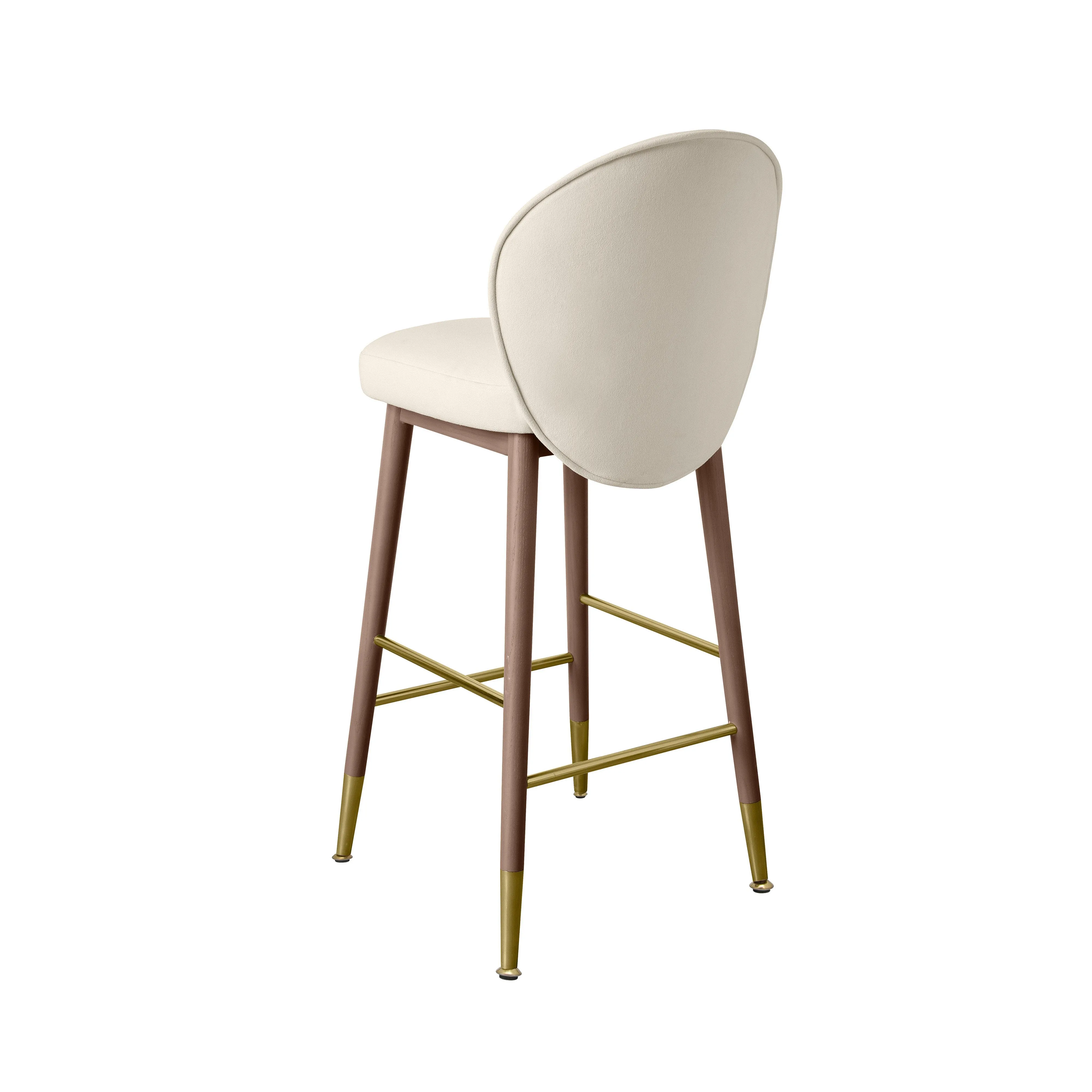 Hailey Velvet Stool - Image 4