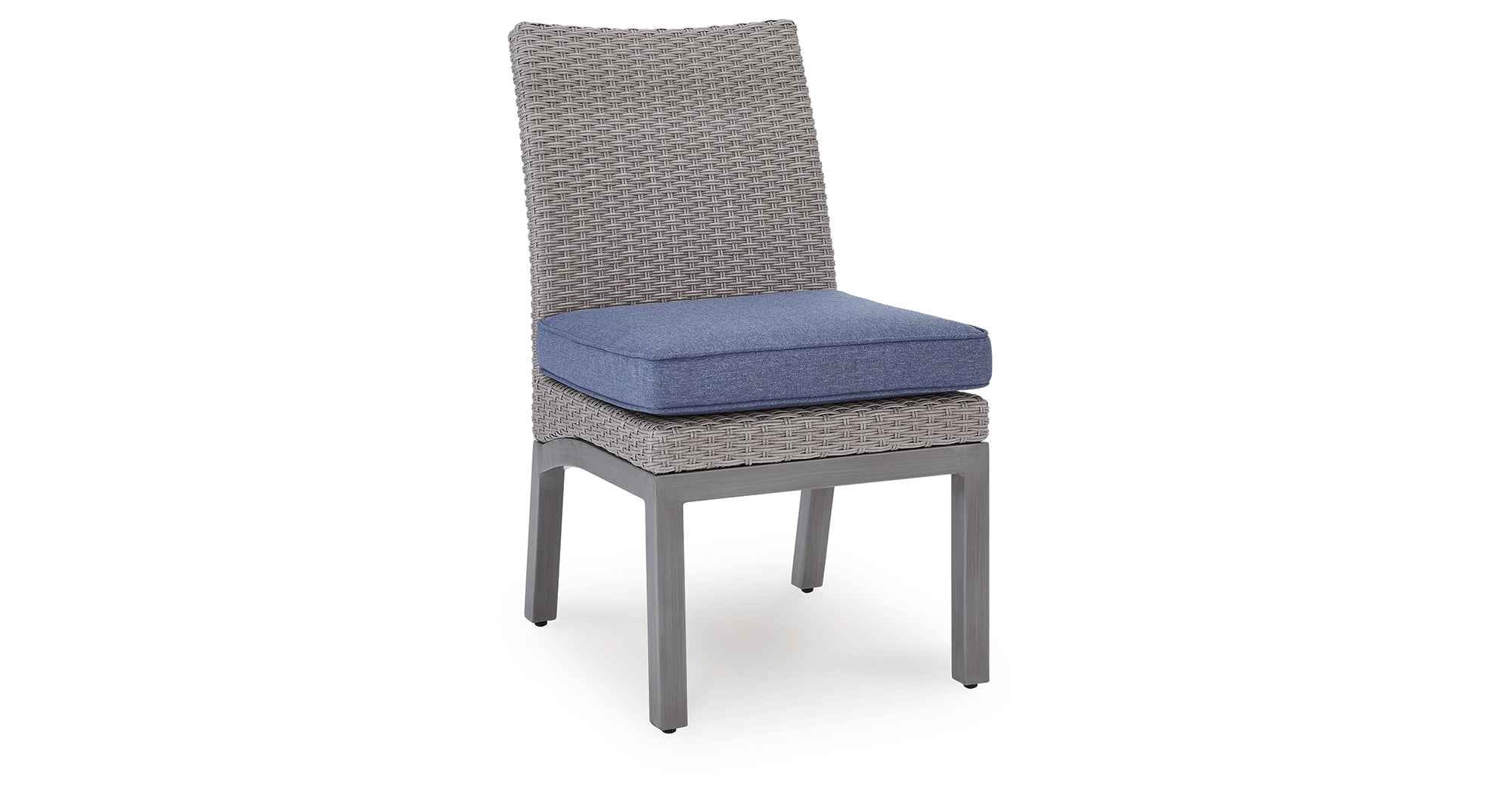 Half Moon Beach Blue/Gray Outdoor Side Chair with Cushion (Set of 2) - Image 10