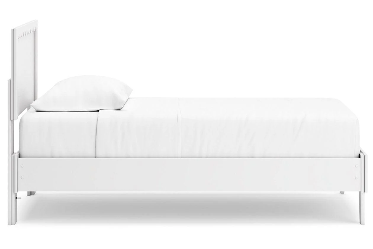 Hallityn White Twin Panel Platform Bed - Image 8