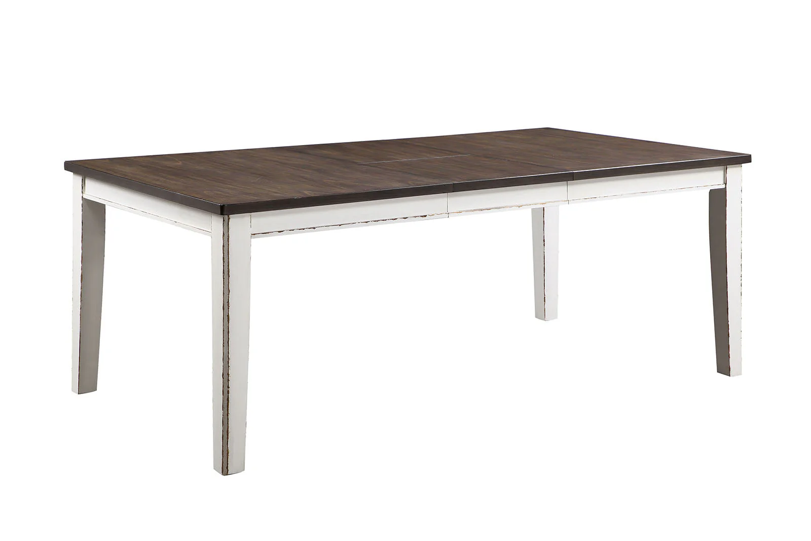 Halsey Weathered White/Dark Walnut Dining Table