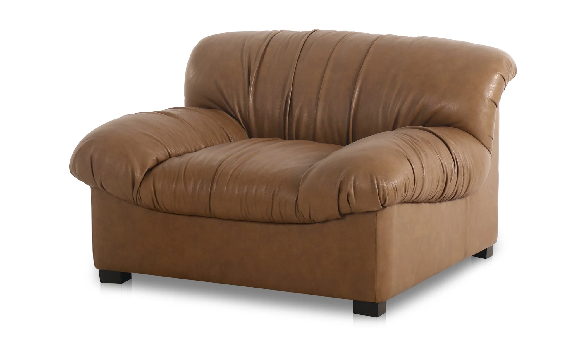 Halston Lounge Chair Tan Leather - Image 2