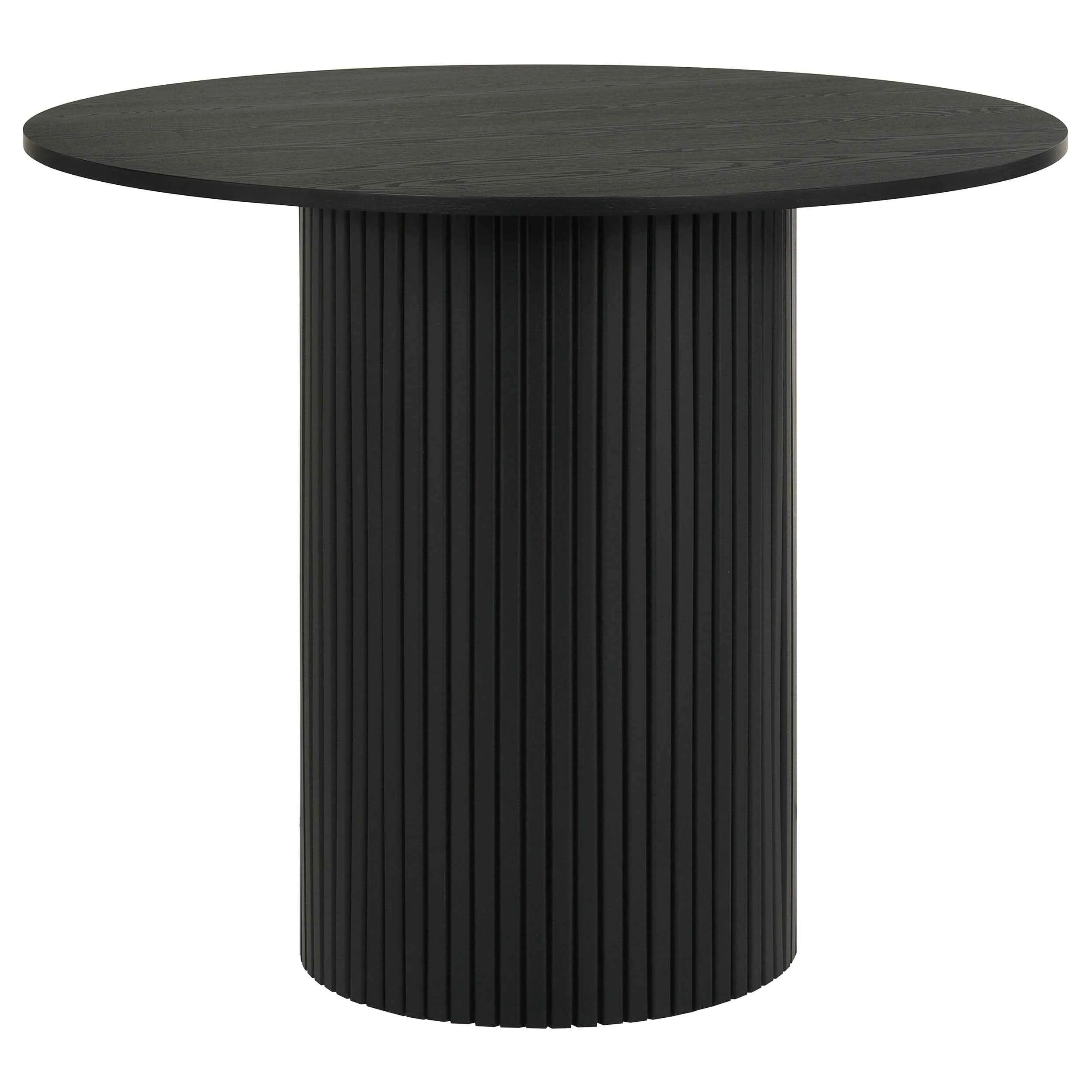 Hamlyn Black 5-piece Round Wood Counter Height Dining Set - Image 3