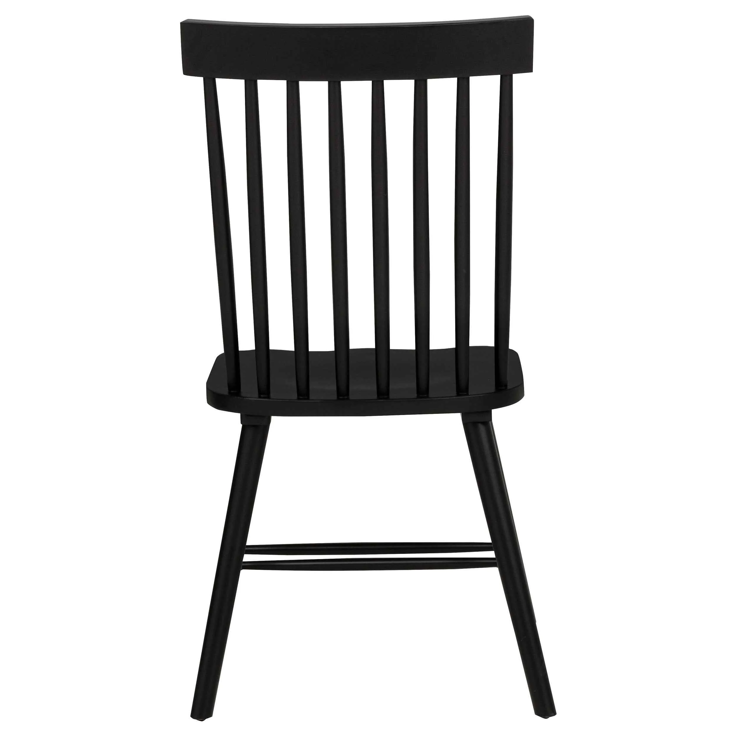 Hamlyn Black 5-piece Round Wood Dining Set - Image 4