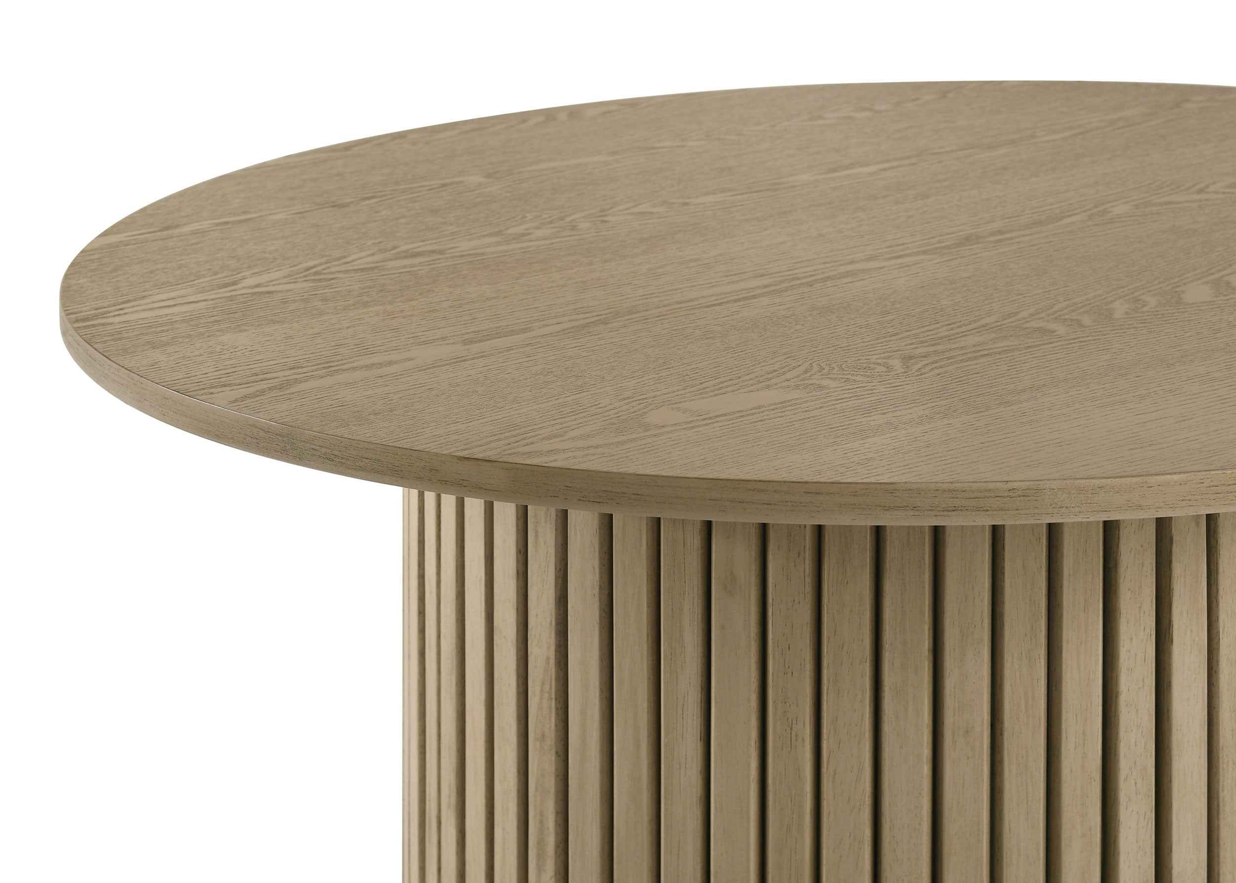 Hamlyn Black/Natural Oak 5-piece Round Wood Counter Height Dining Set - Image 4