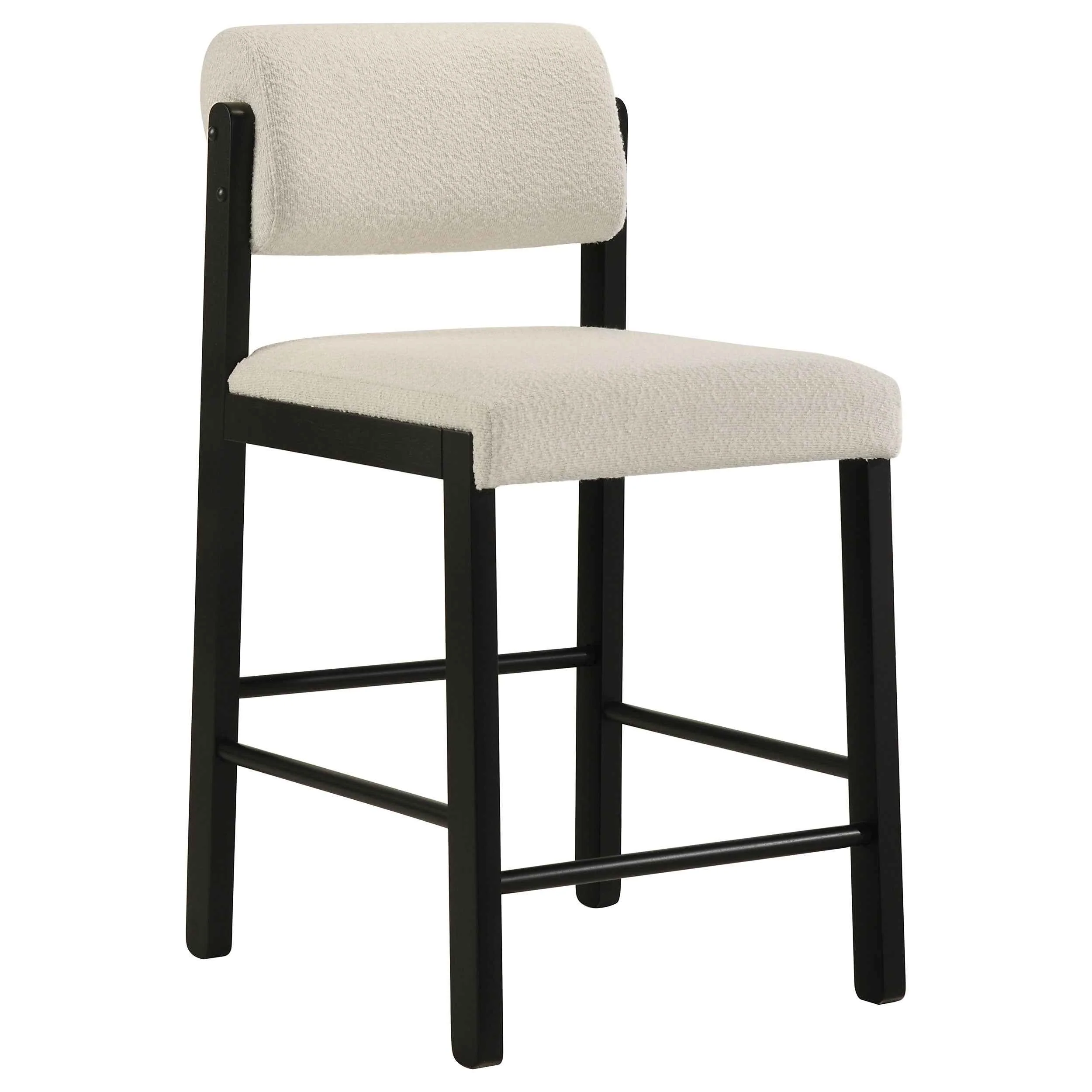 Hamlyn Cream/Black 5-piece Round Wood Counter Height Dining Set - Image 5