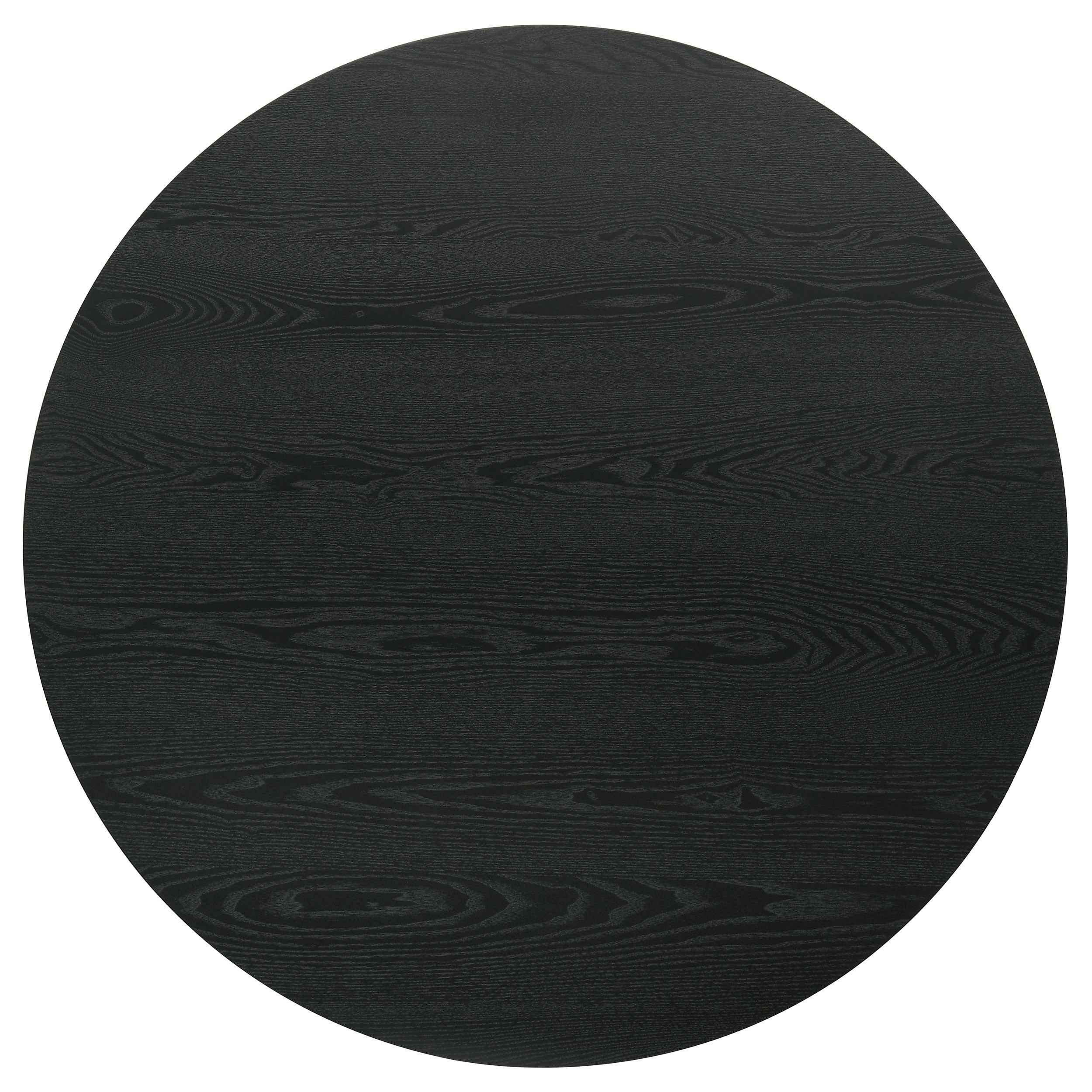 Hamlyn Cream/Black 5-piece Round Wood Counter Height Dining Set - Image 4