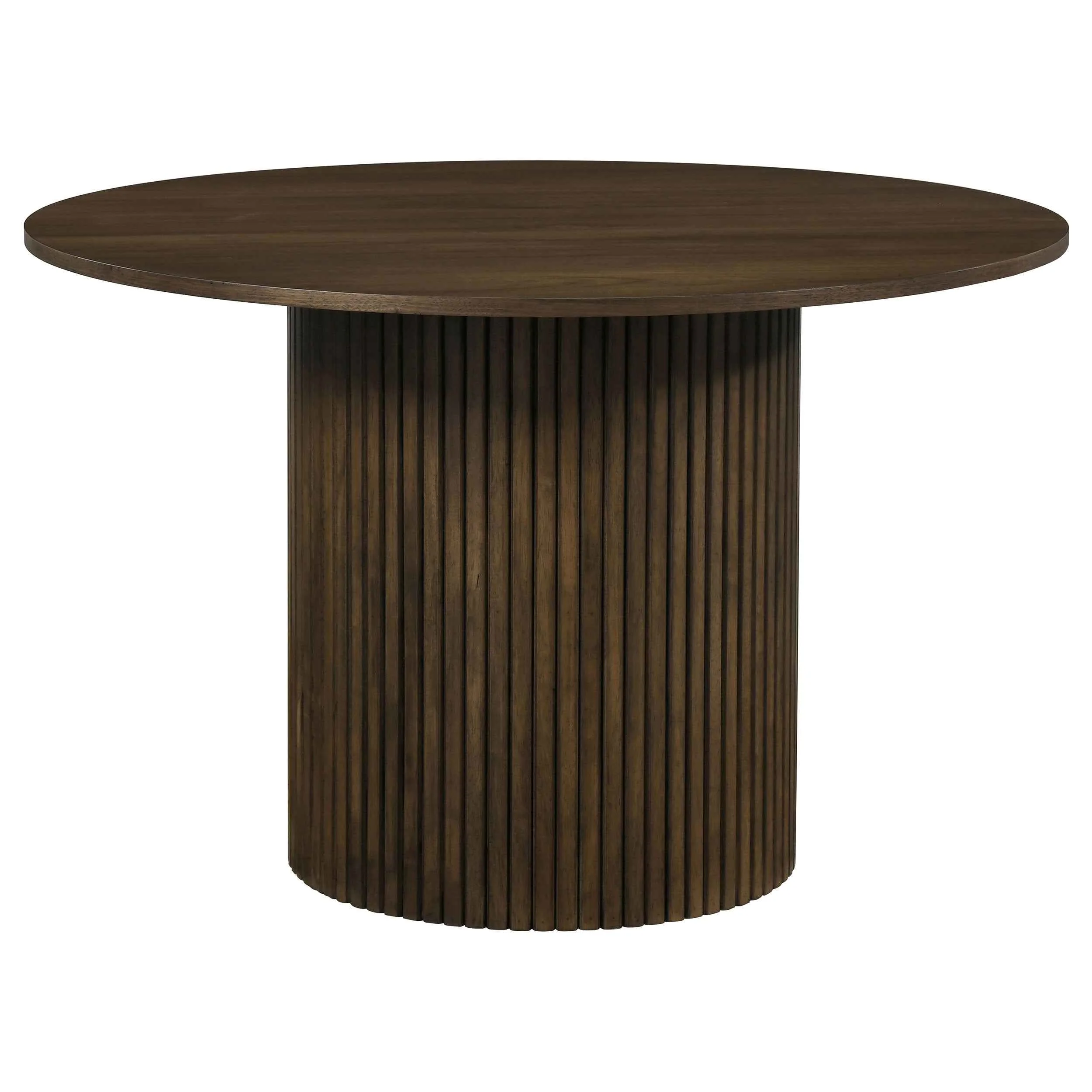 Hamlyn Cream/Walnut 5-piece Round Wood Dining Set - Image 2
