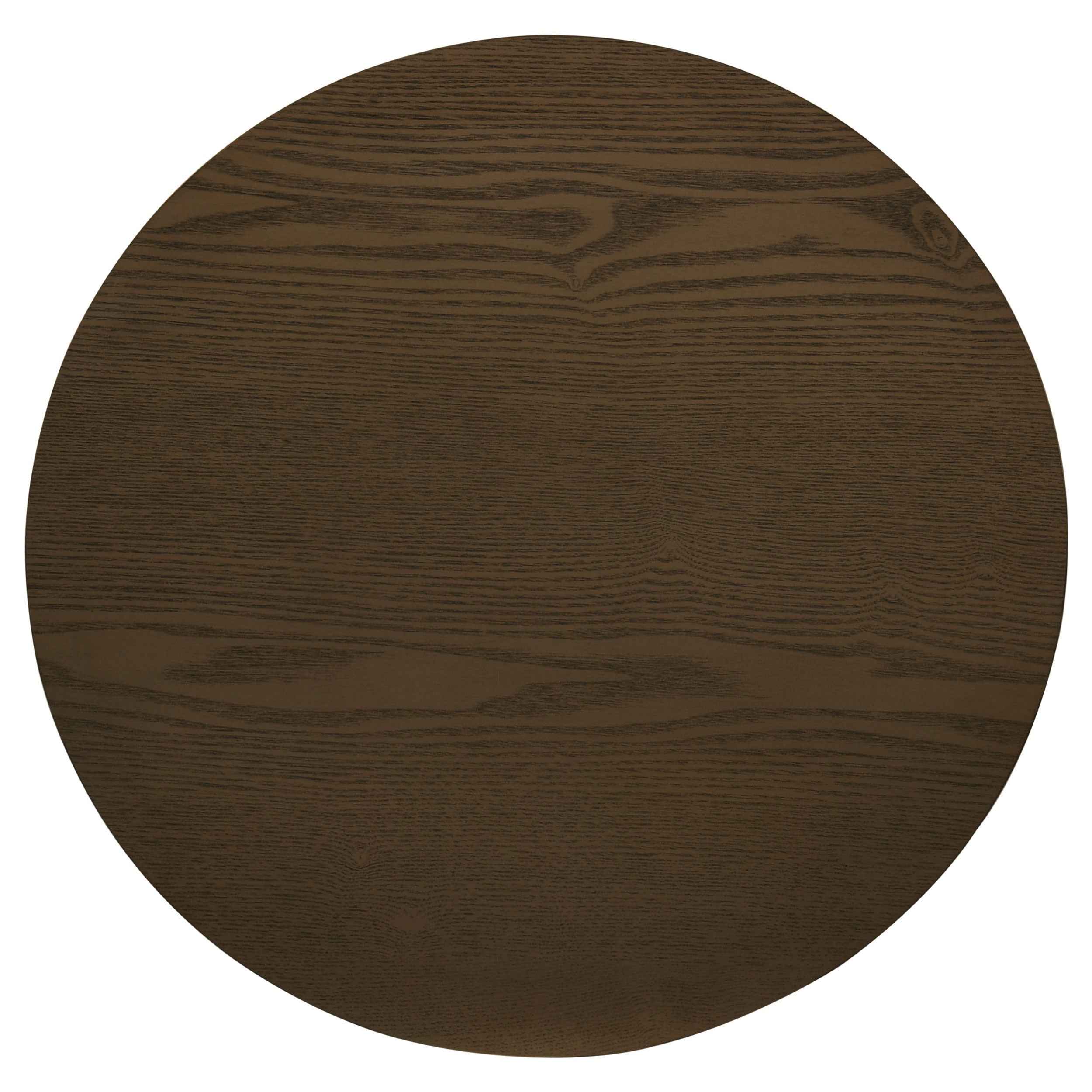 Hamlyn Walnut 3-piece Round Fluted Coffee and End Table Set - Image 4
