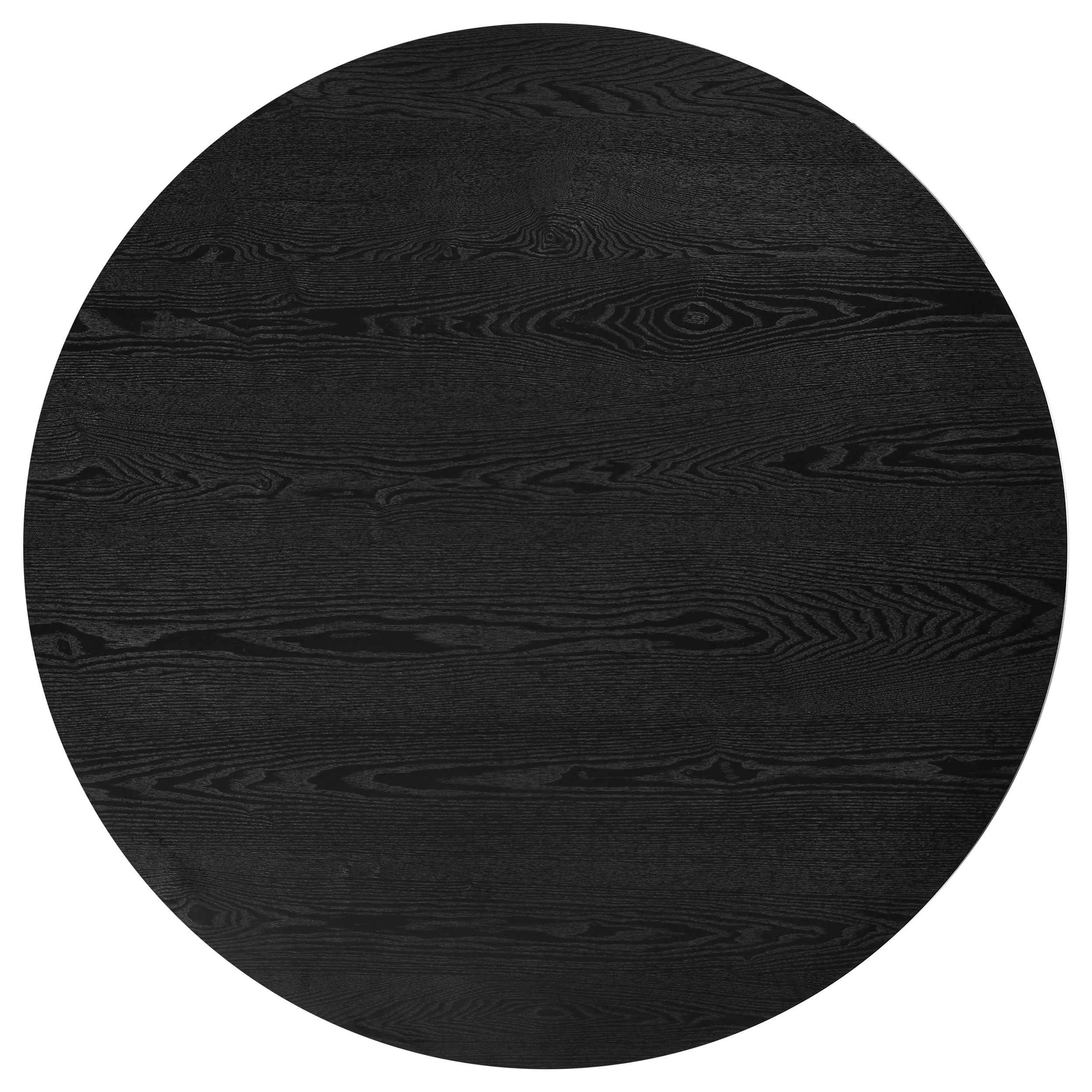 Hamlyn Wheat/Black 5-piece Round Wood Dining Set - Image 3