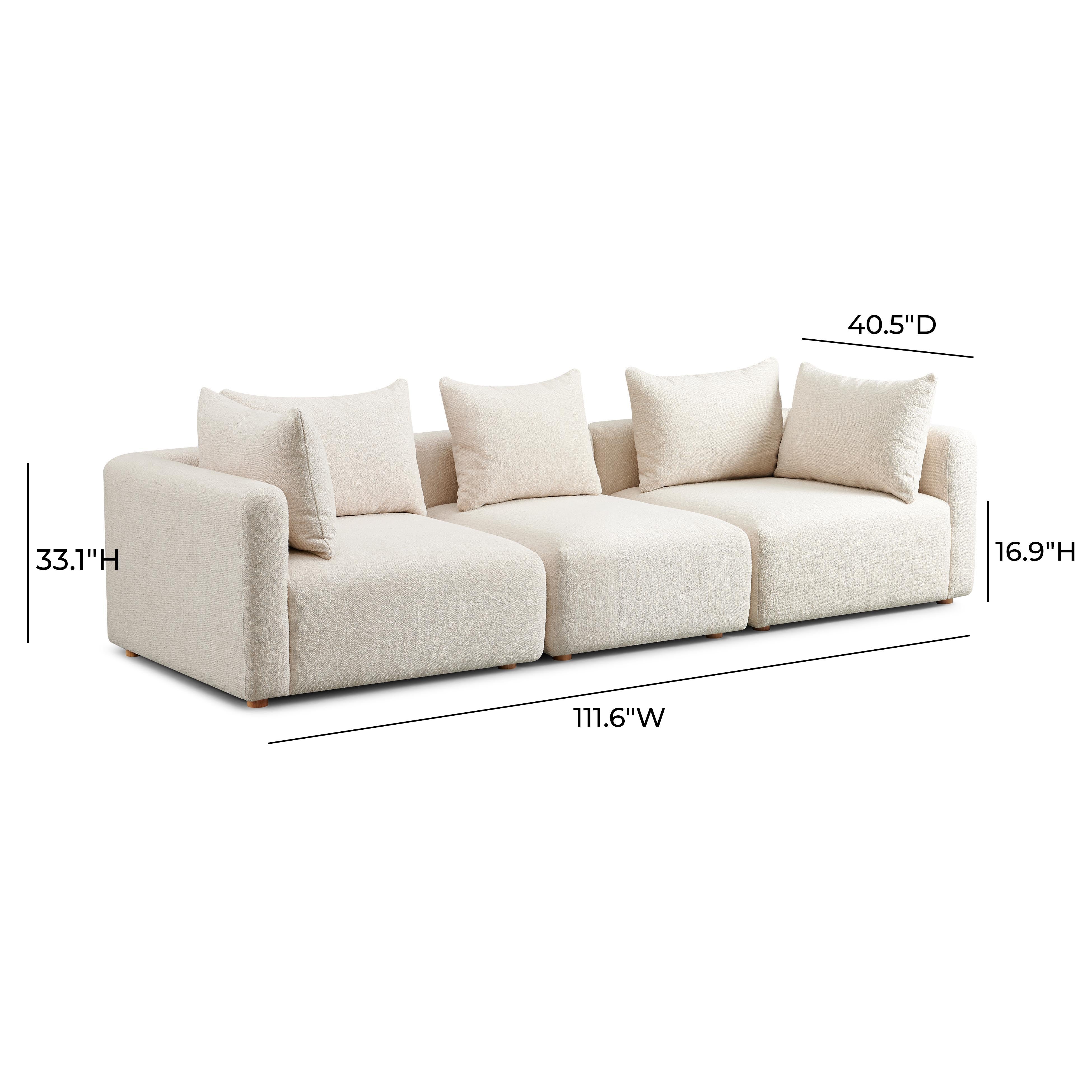 Hangover Heavy Textured Fabric Sofa - Image 10