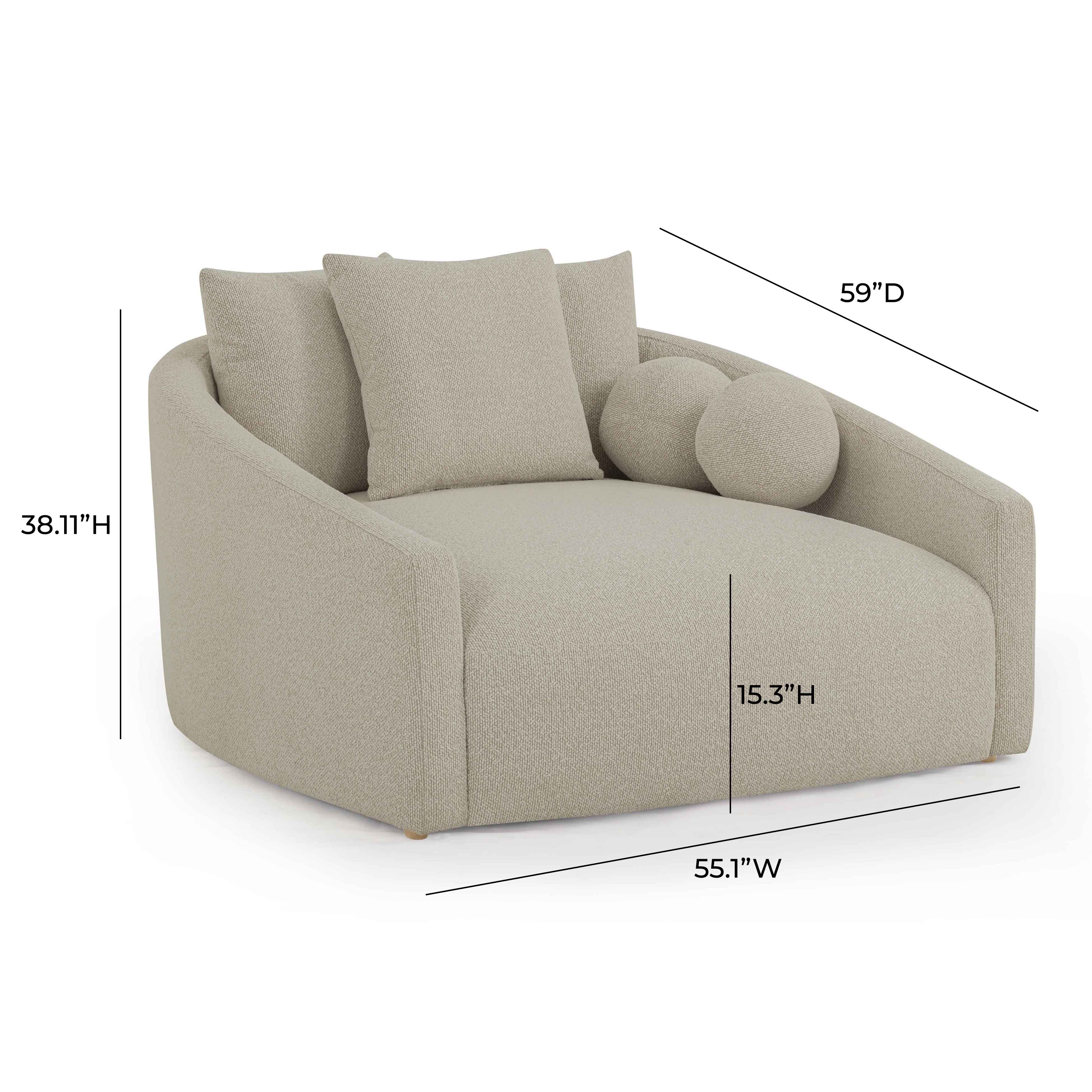 Hanim 54" Boucle Daybed - Image 12