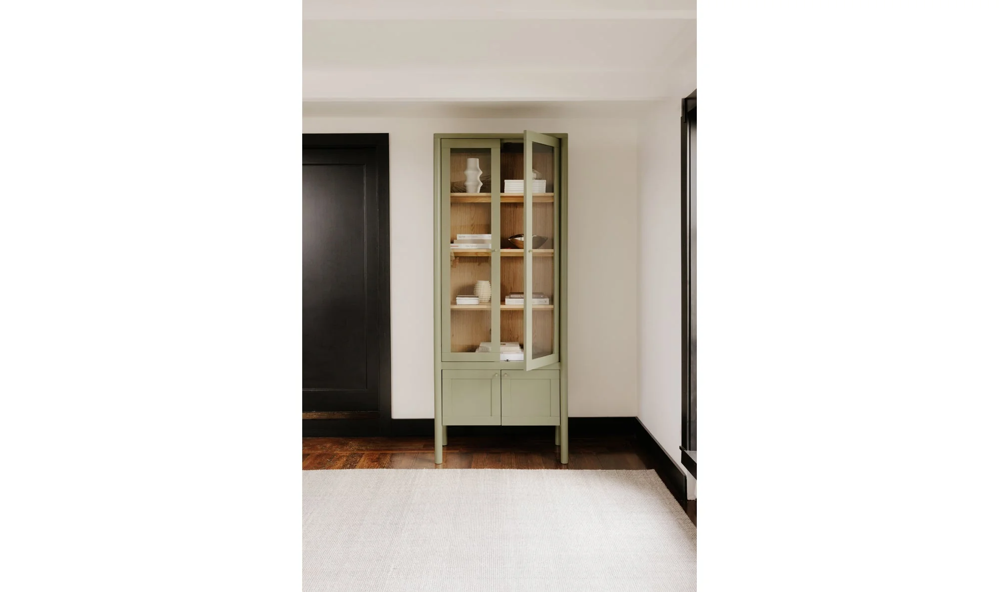 Hannah Tall Cabinet Green - Image 3