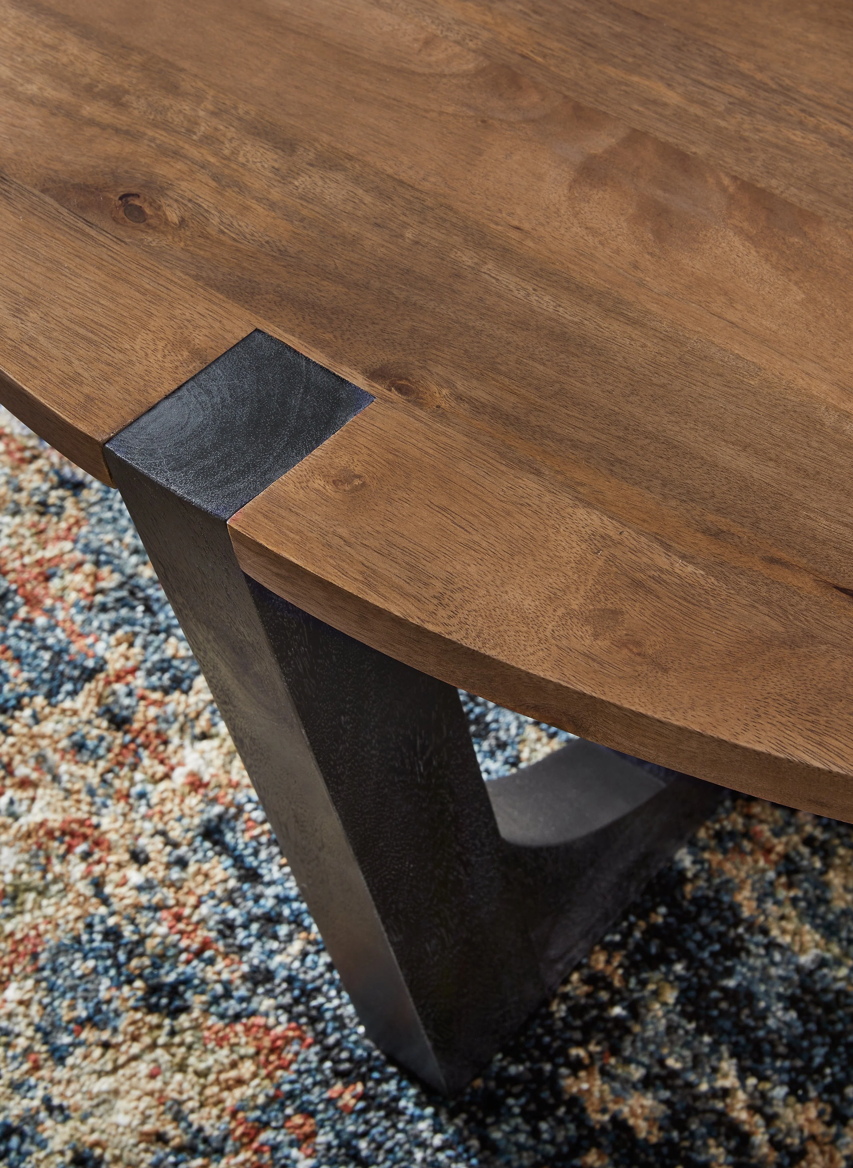 Hanneforth Coffee Table with 1 End Table in Brown/Black - Image 11