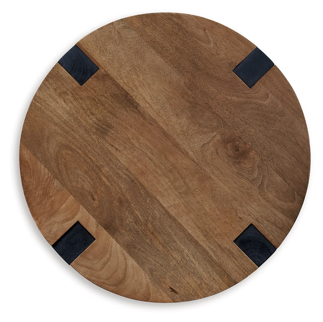 Hanneforth Coffee Table with 1 End Table in Brown/Black - Image 6