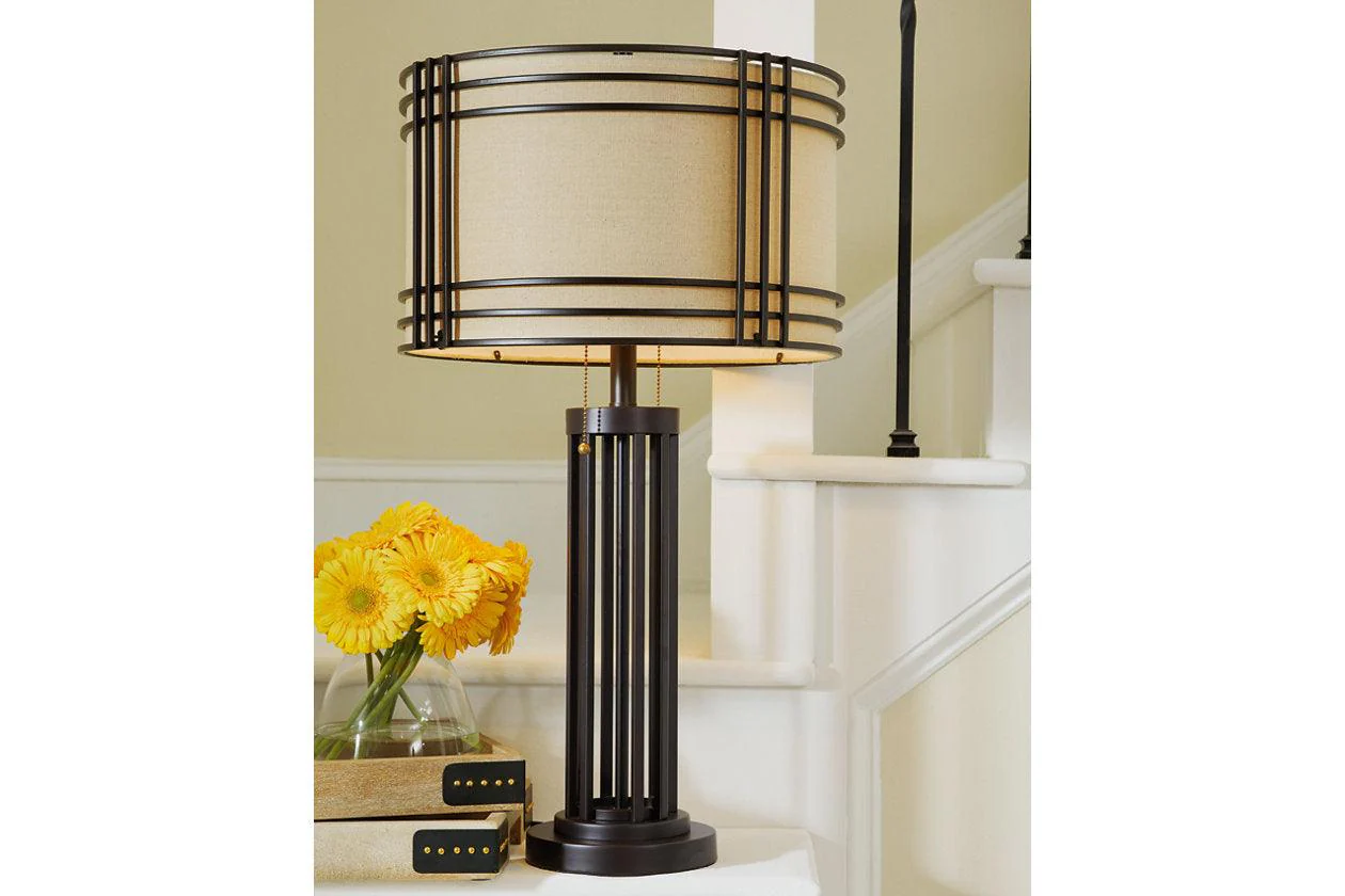 Hanswell Dark Brown Table Lamp - Image 2