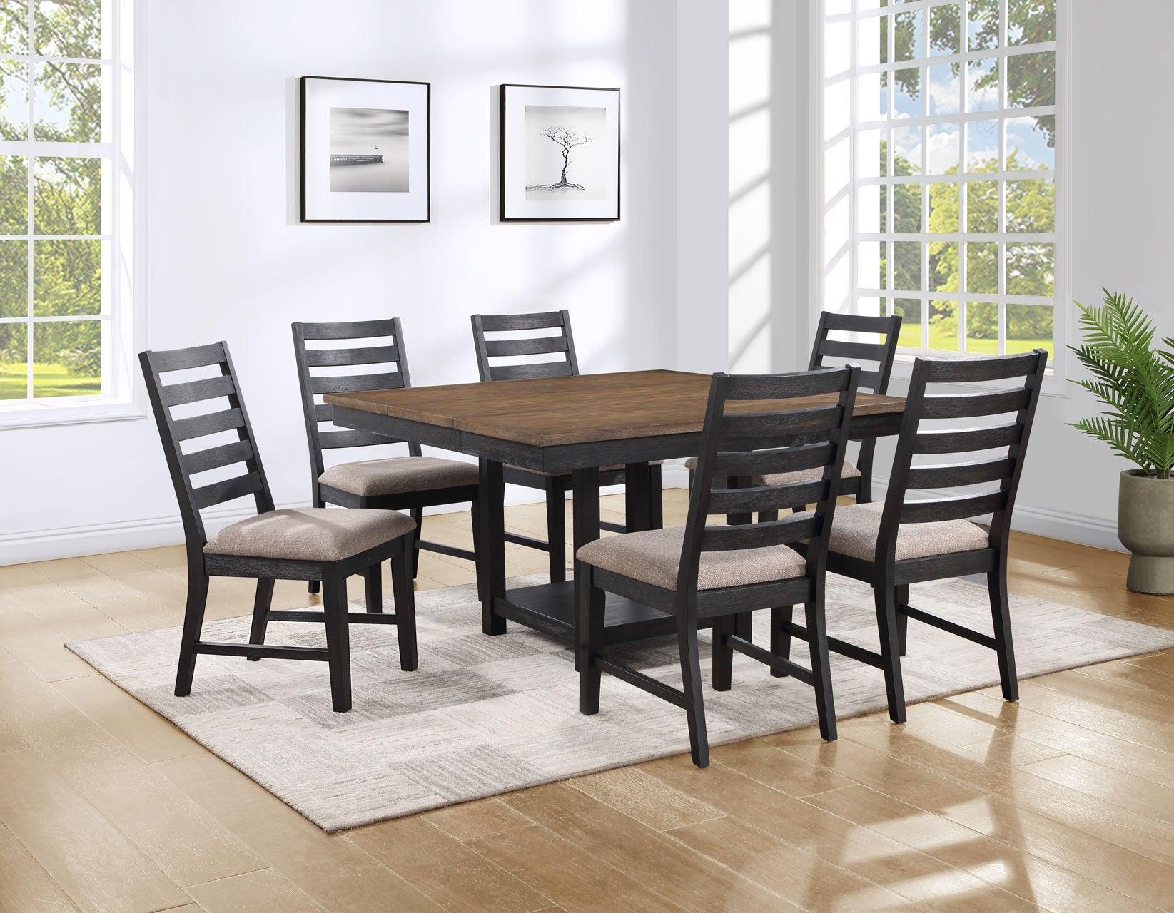 Harington 6-Piece Dining Set(Table,Bench & 4 Side Chairs) - Image 2