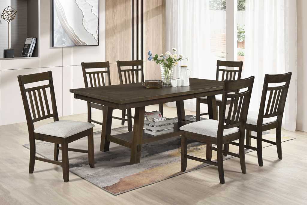 Harmony Espresso 7-Piece Dining Room Set