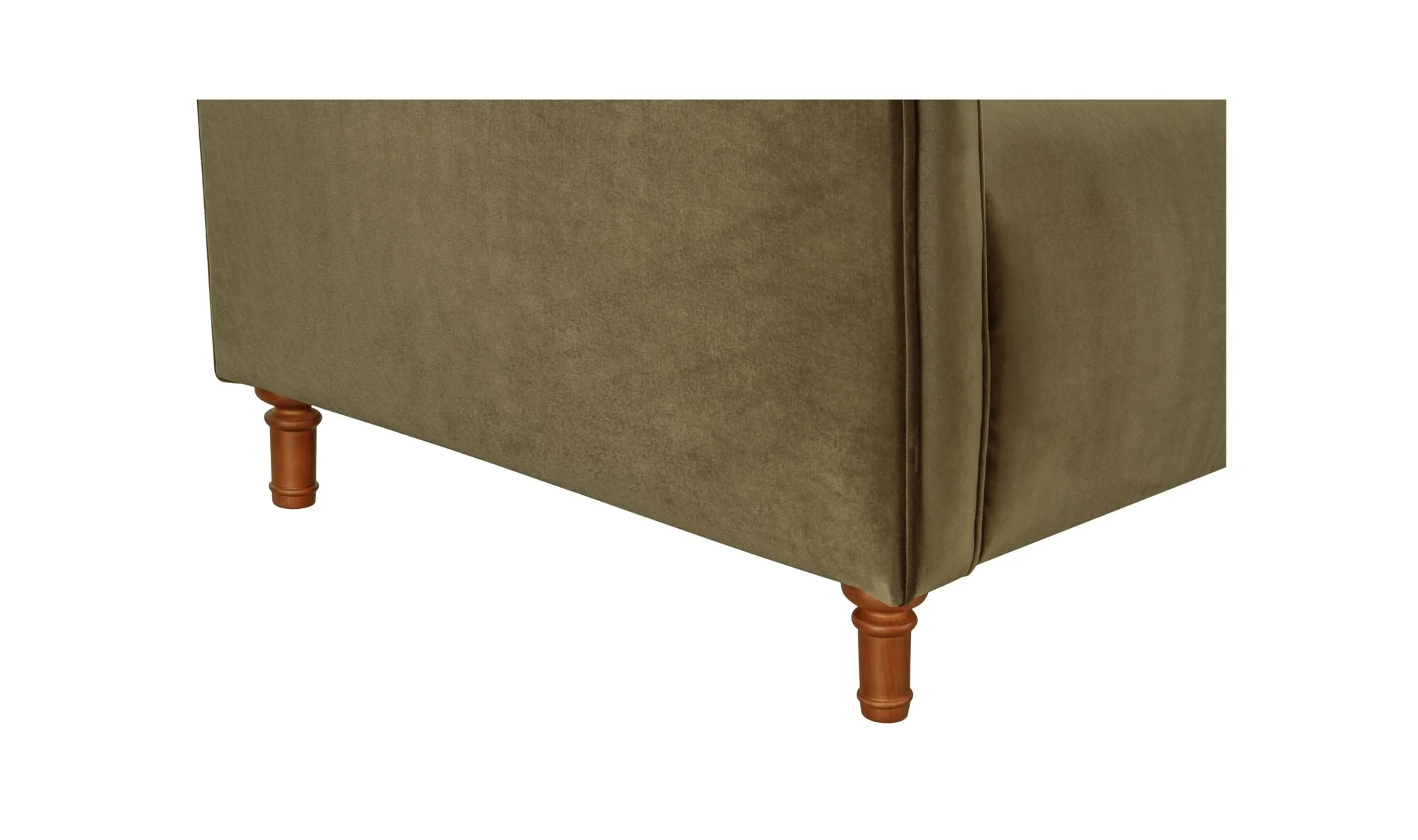 Harmony Sofa Dark Green Faux Mohair - Image 7