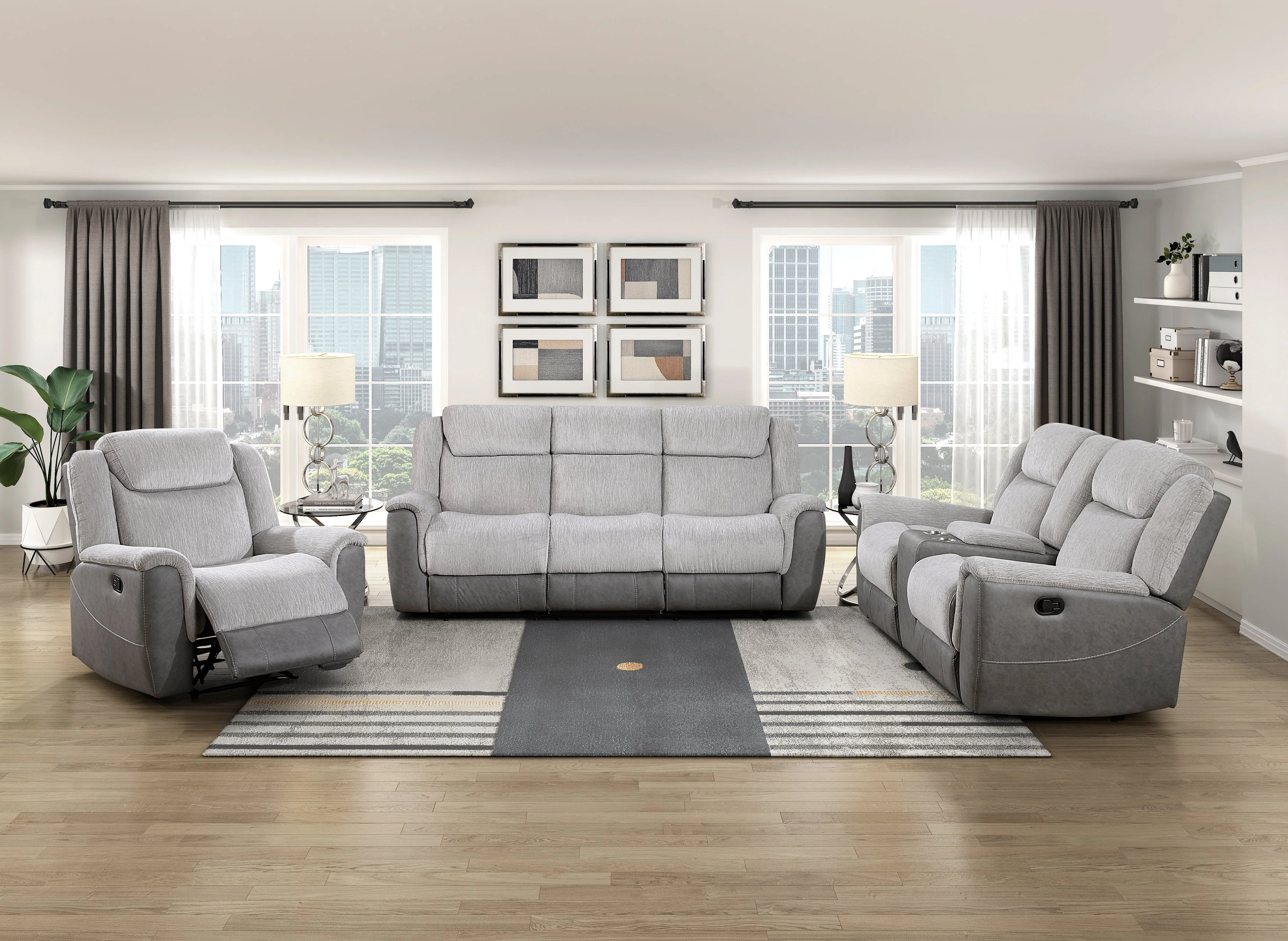 Harriette Gray Reclining Chair - Image 2