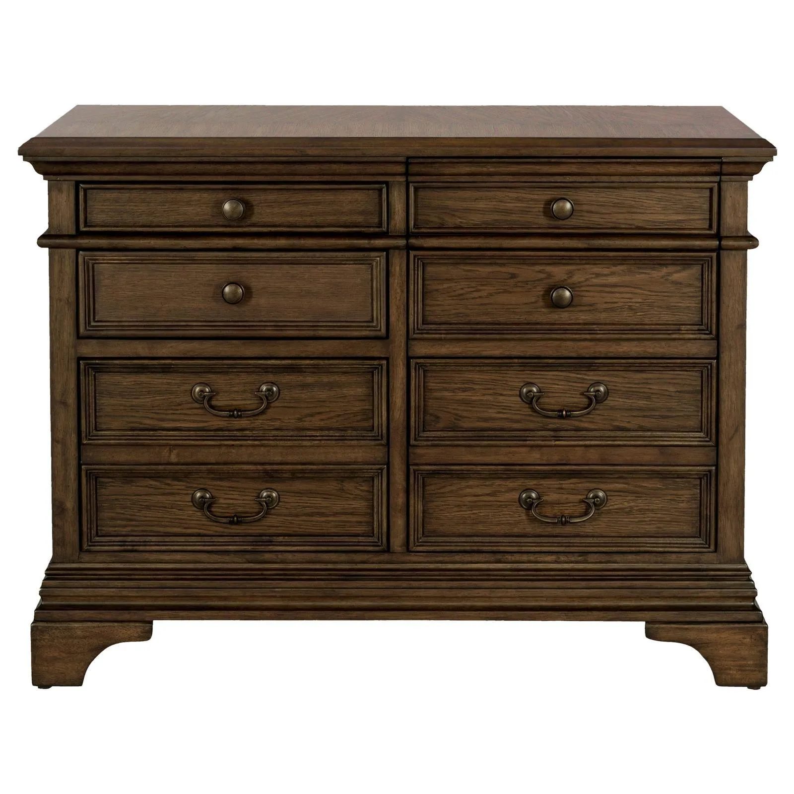 Hartshill Burnished Oak 5-Drawer File Cabinet - Image 3
