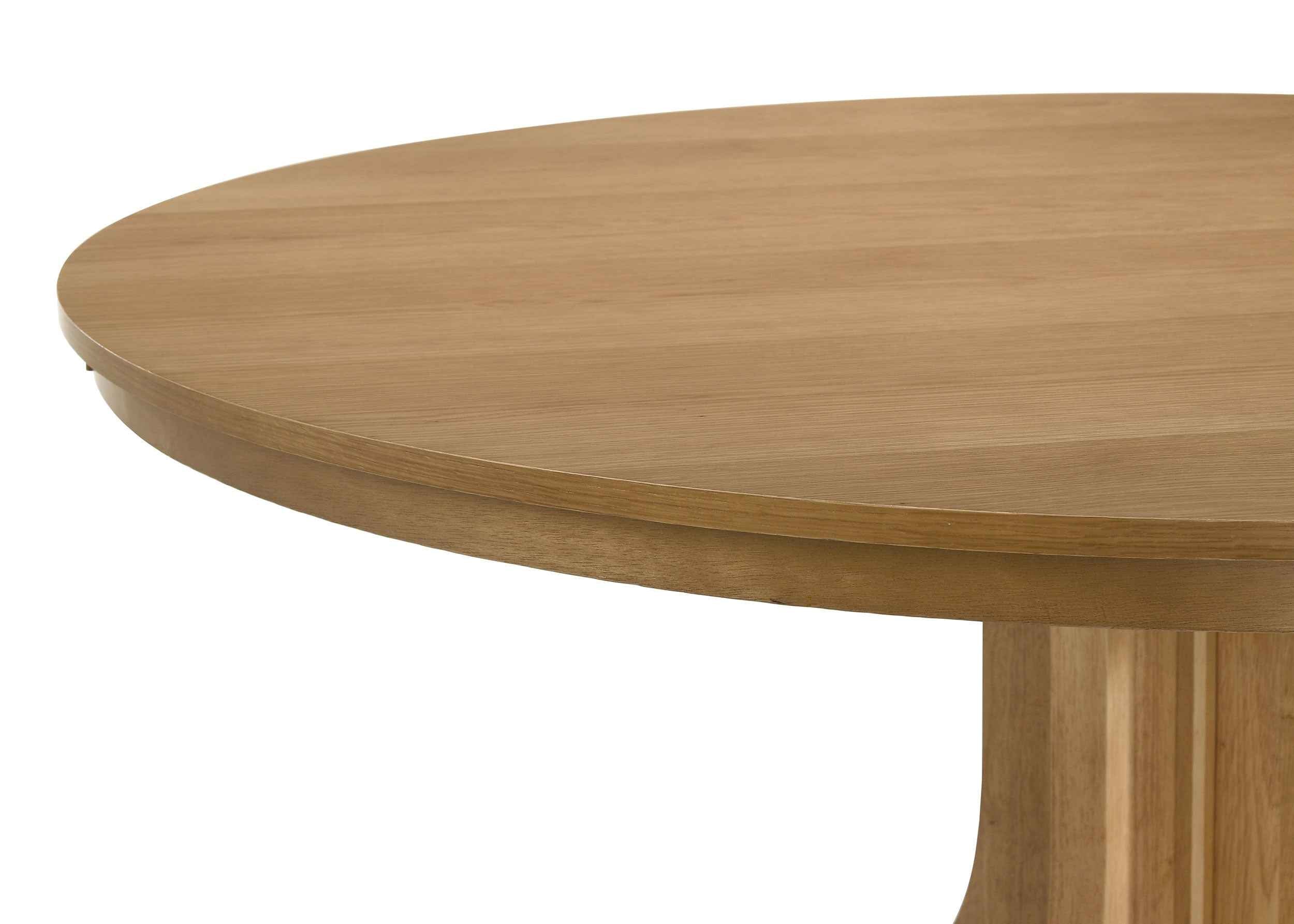 Hartville Natural Light Brown 7-Piece Round Dining Table Set - Image 6